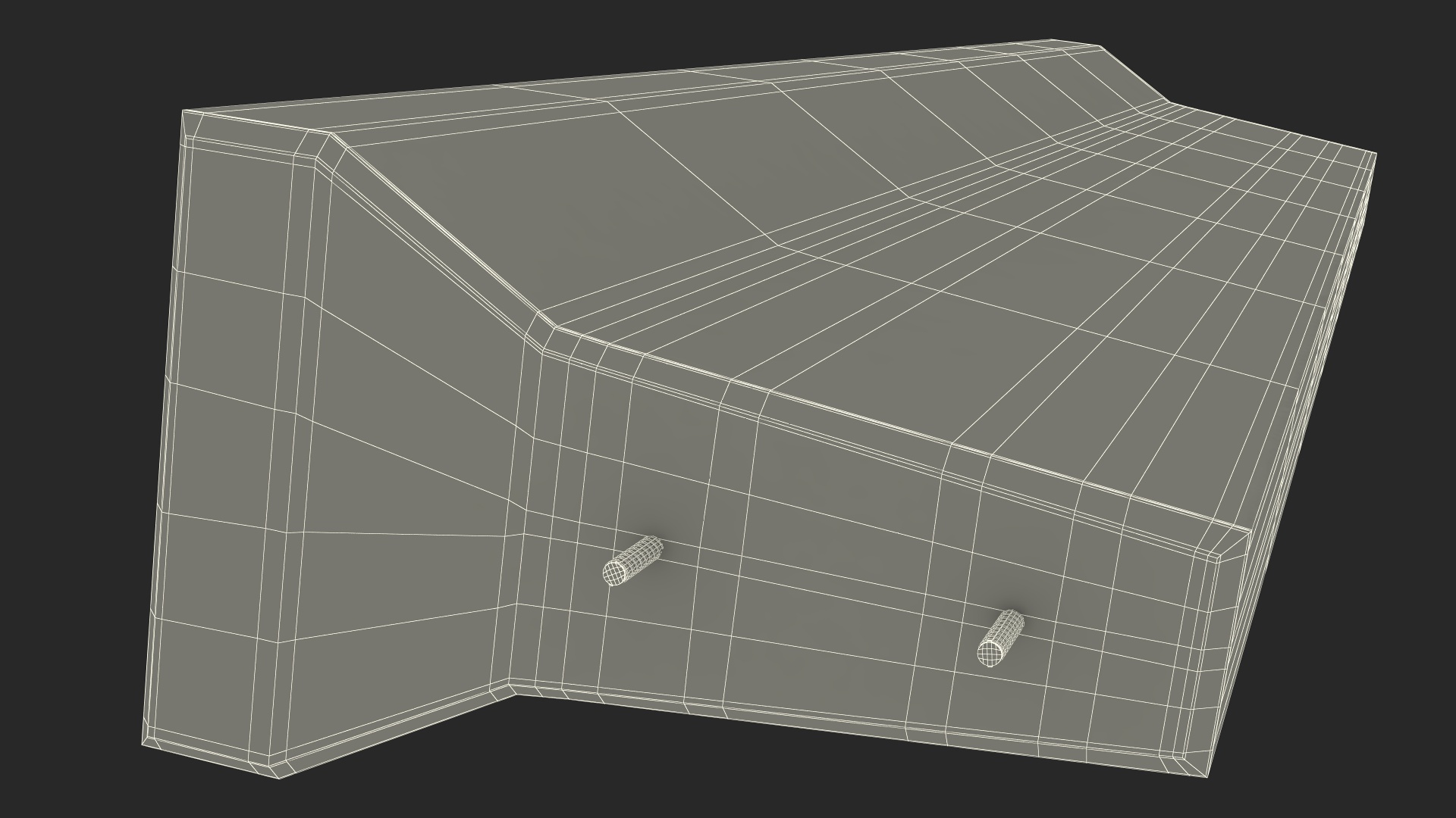 3D Concrete Jersey Barrier model