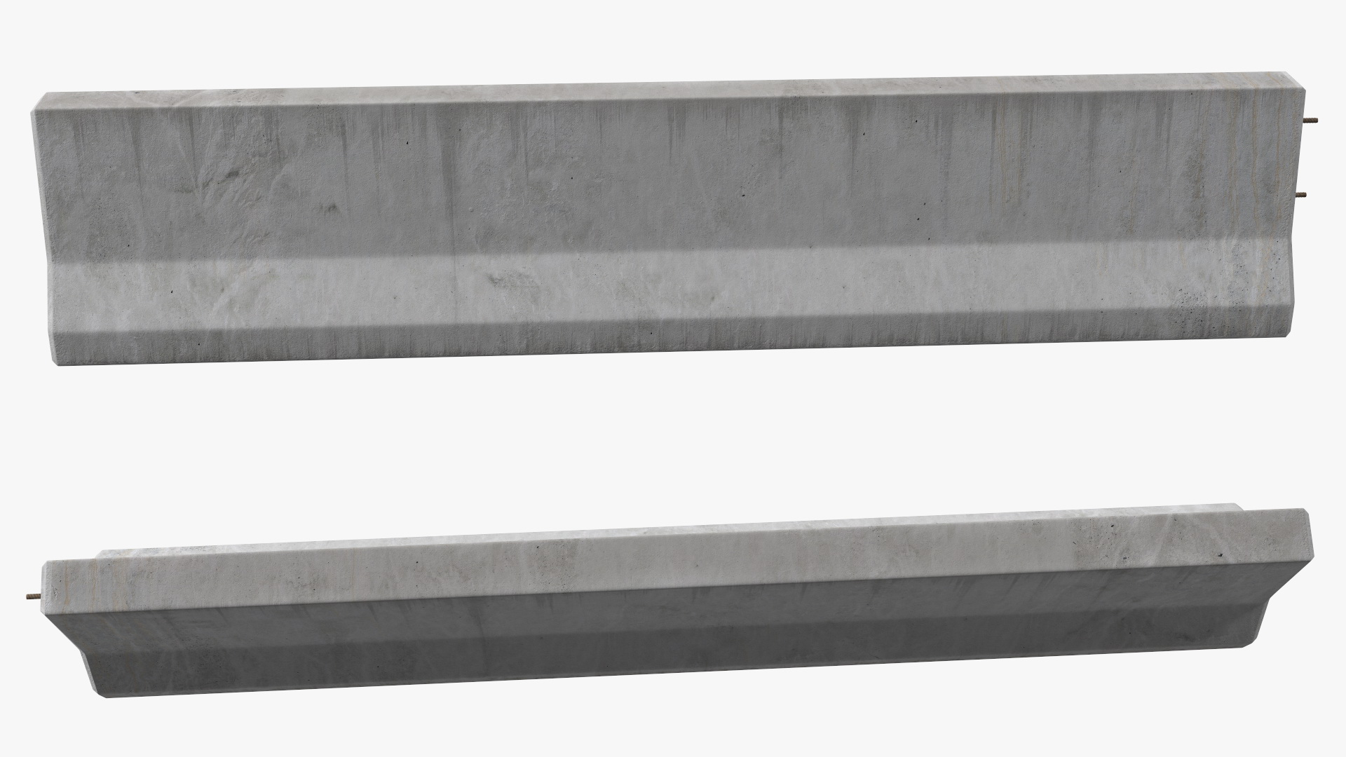 3D Concrete Jersey Barrier model