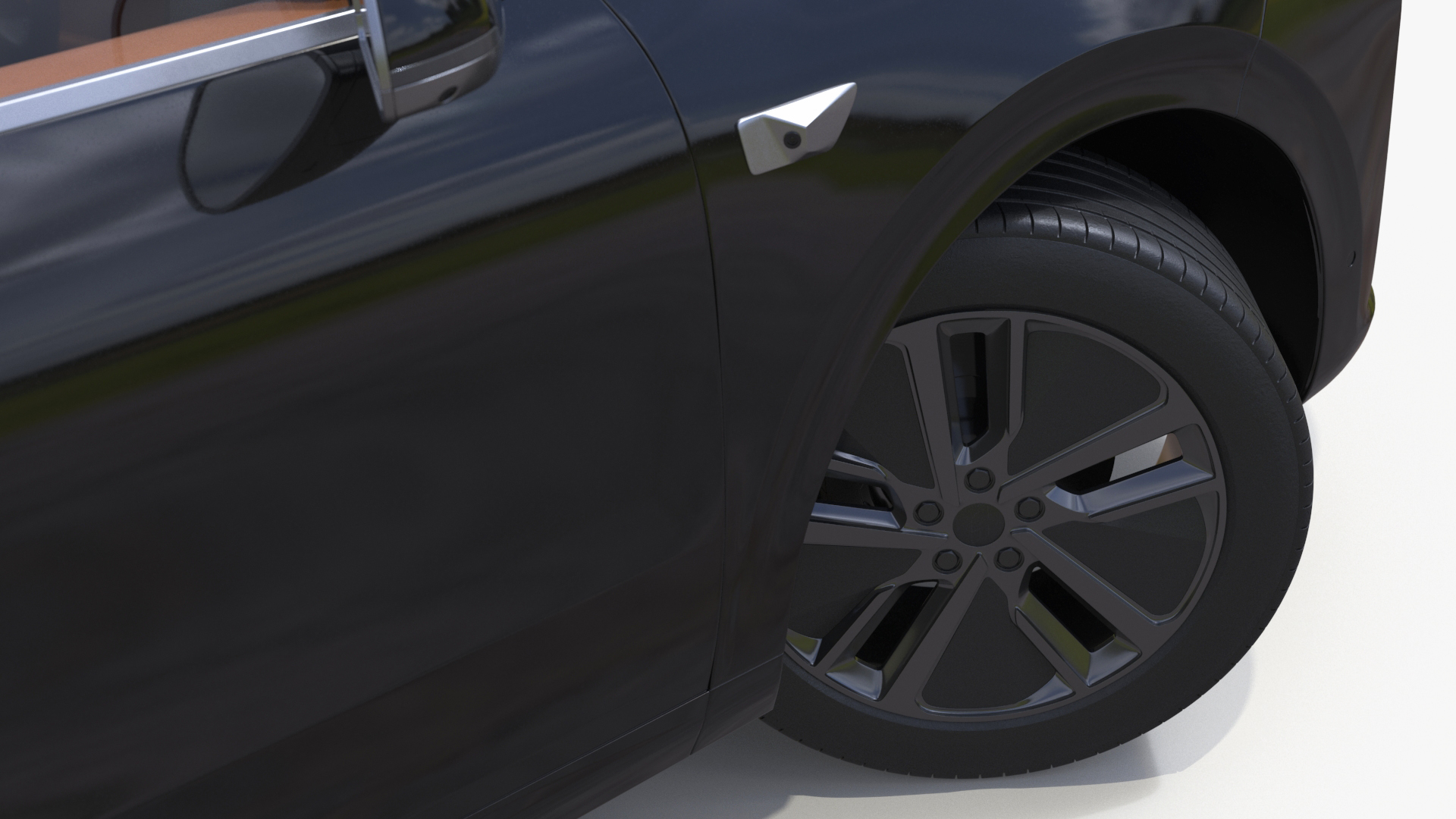 3D model CUV Obsidian Black Rigged