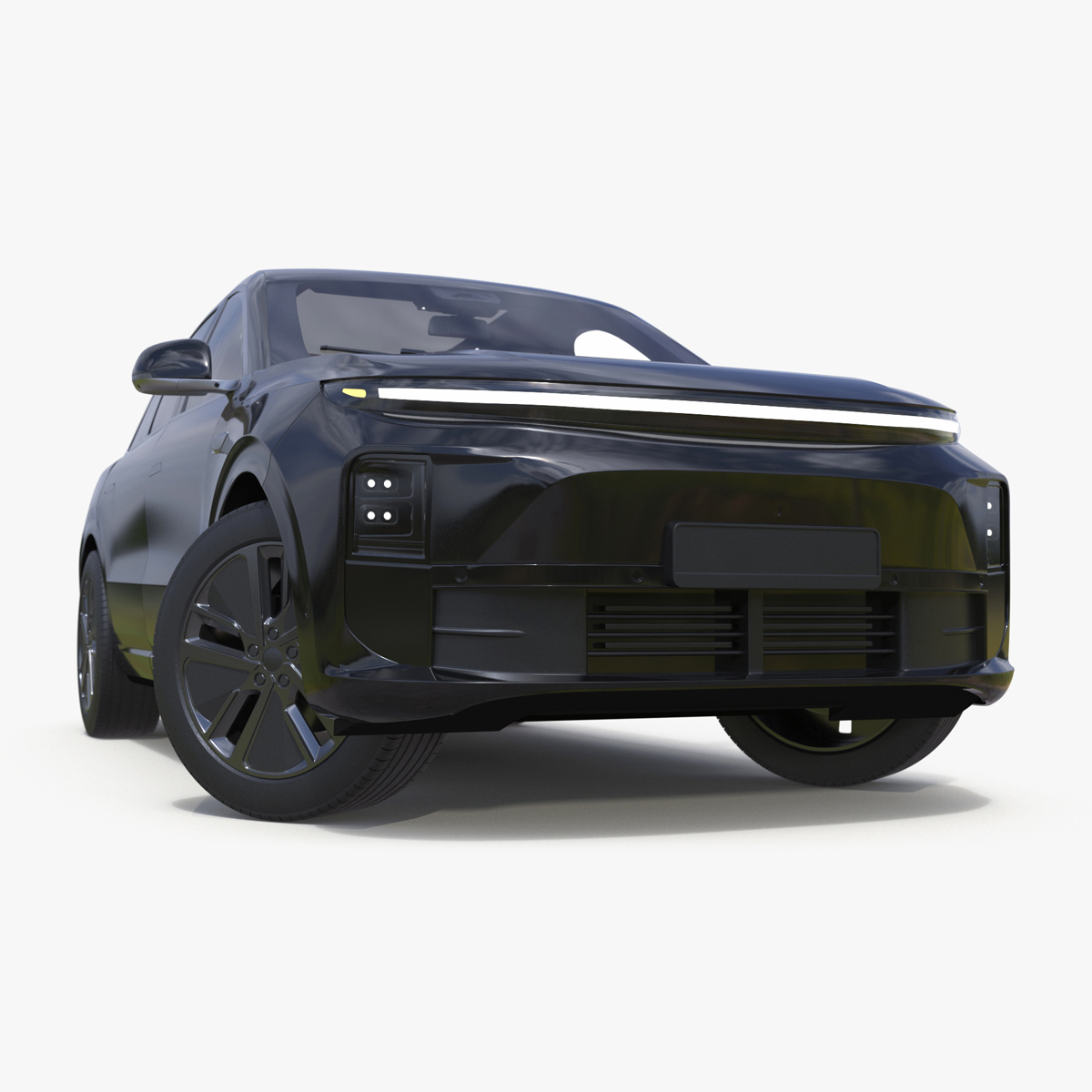 3D model CUV Obsidian Black Rigged