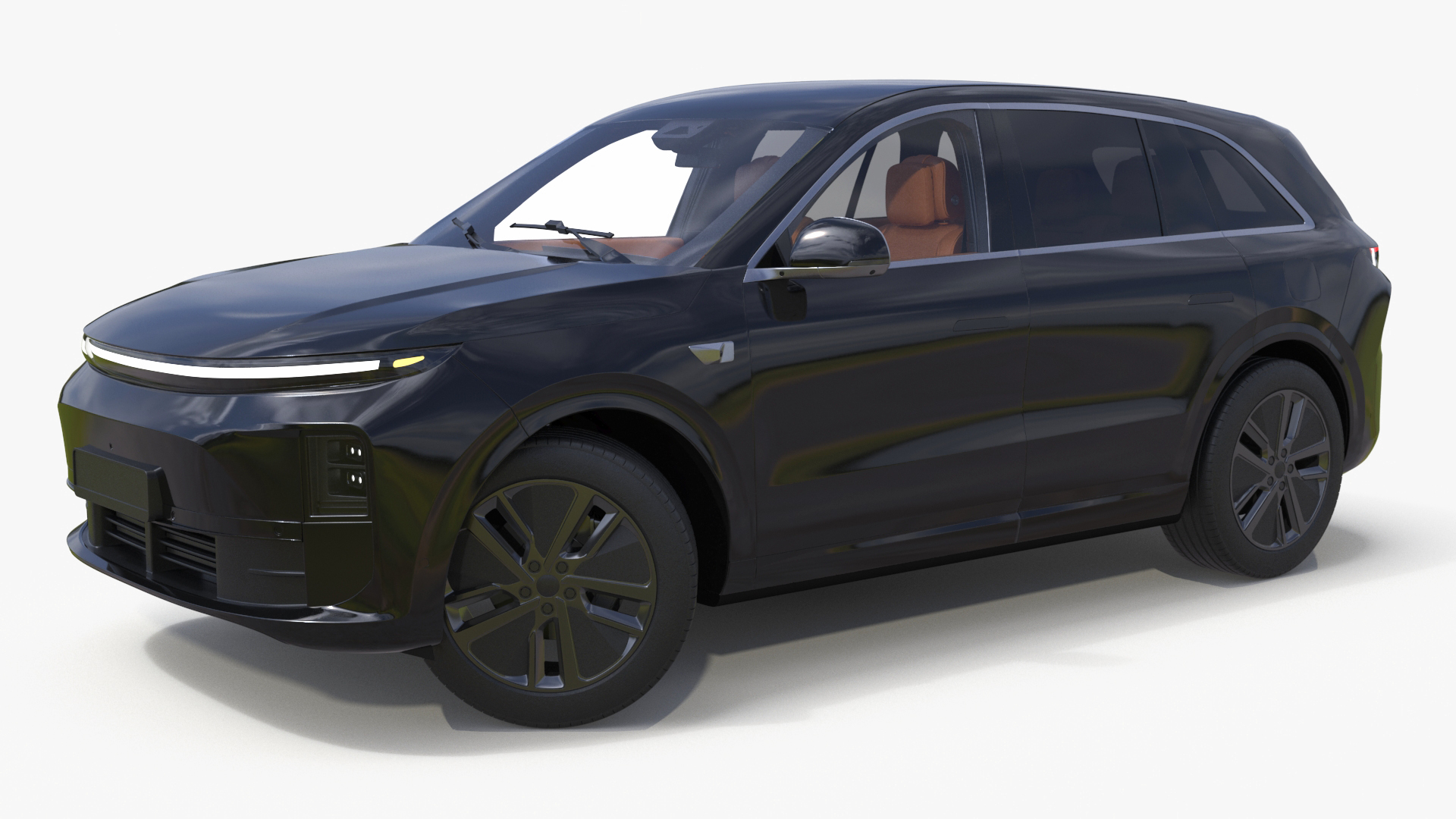 3D model CUV Obsidian Black Rigged