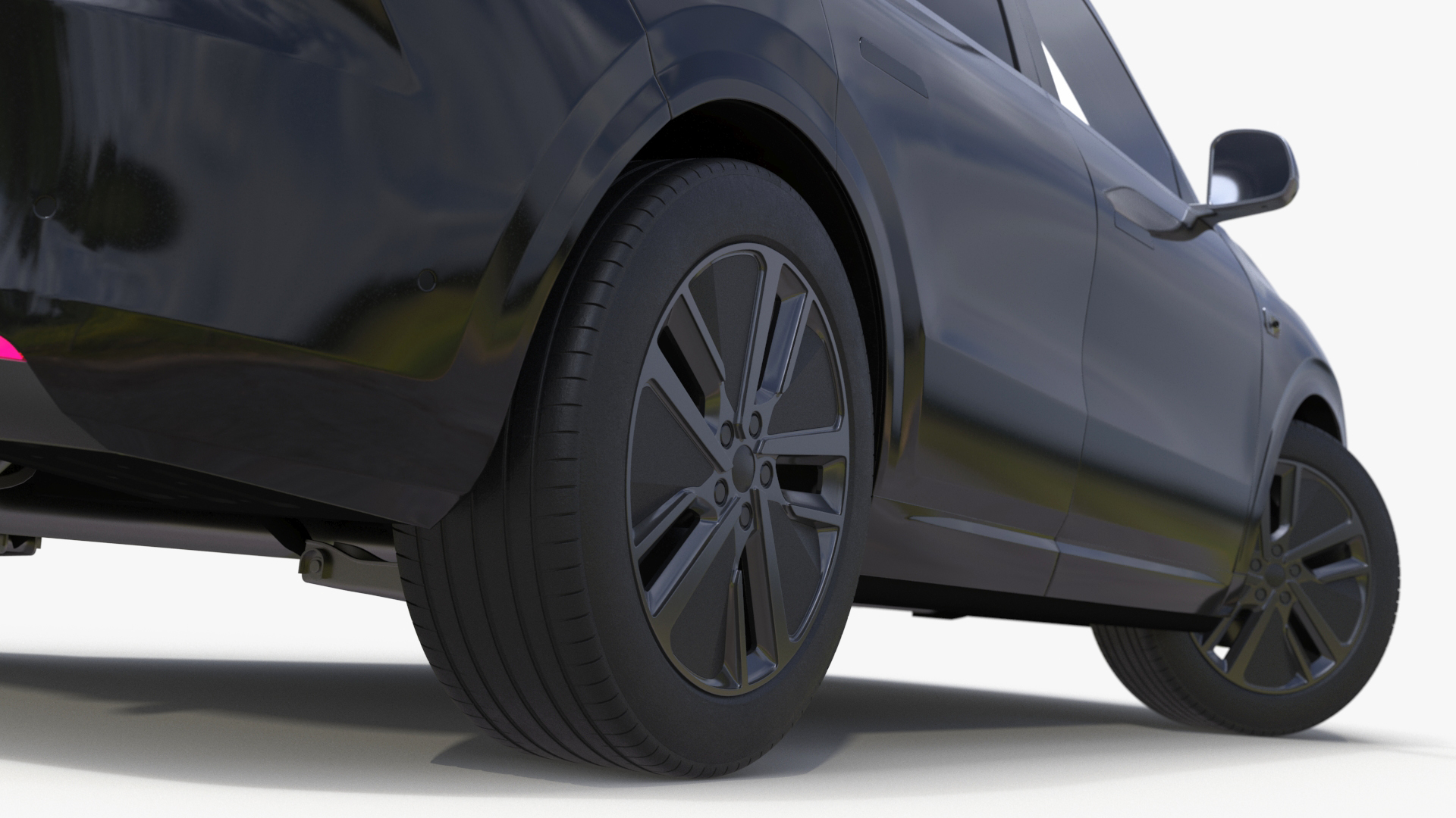 3D model CUV Obsidian Black Rigged