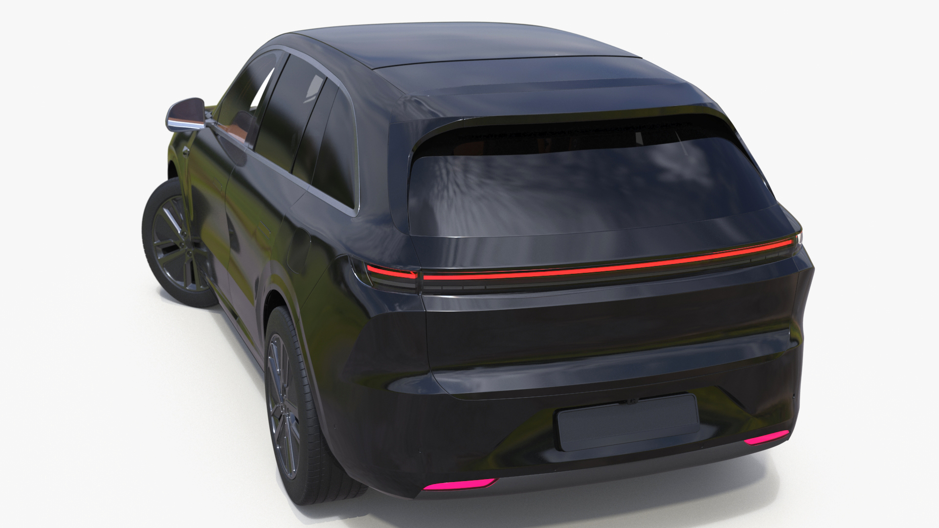 3D model CUV Obsidian Black Rigged