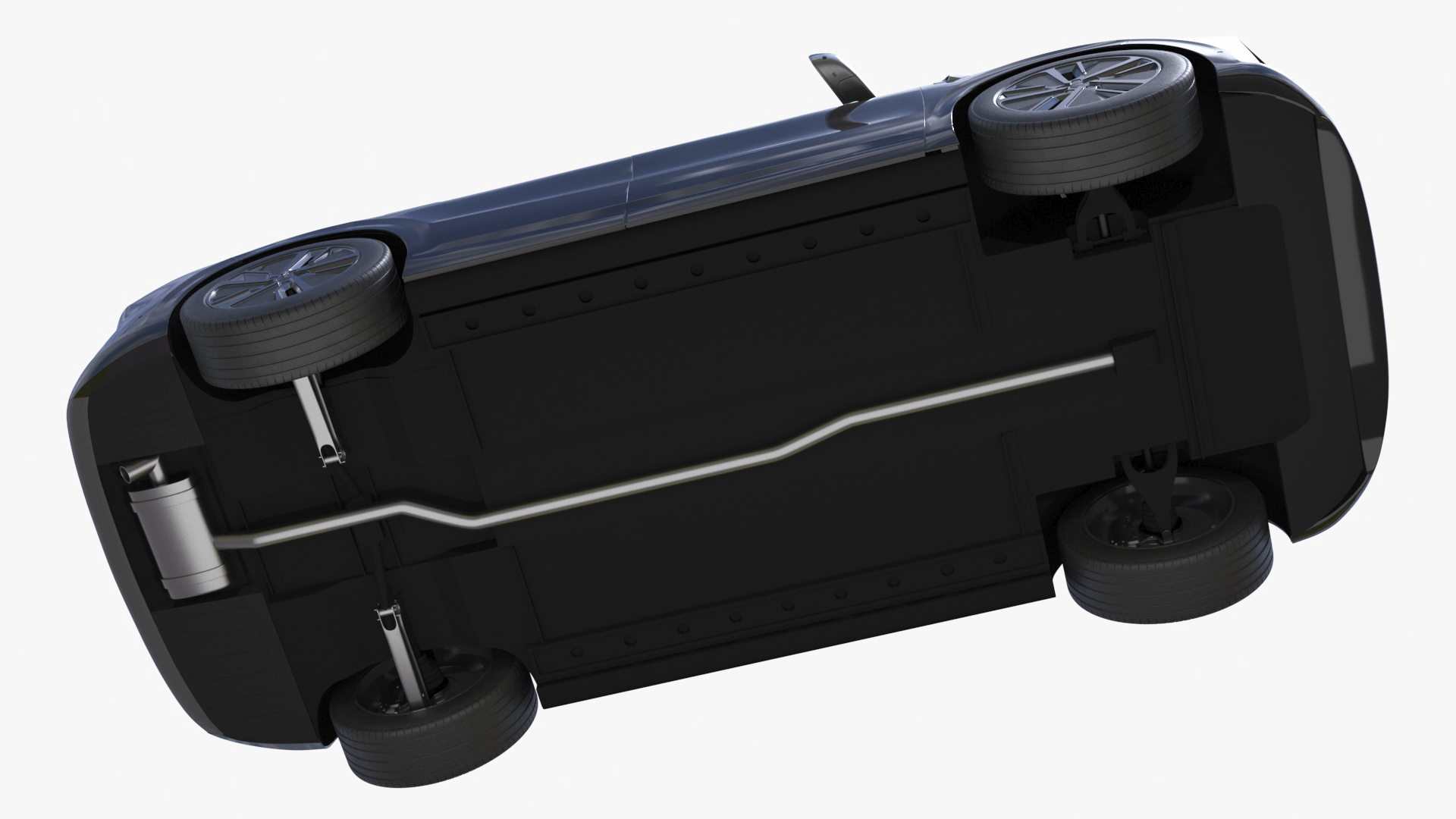 3D model CUV Obsidian Black Rigged