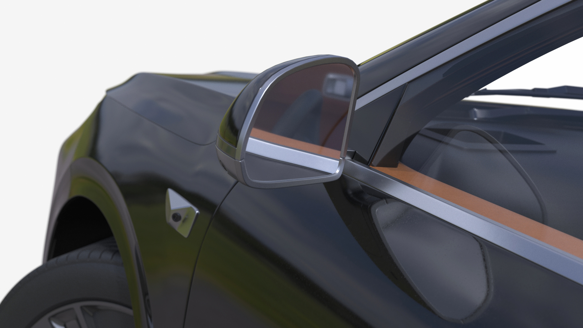 3D model CUV Obsidian Black Rigged