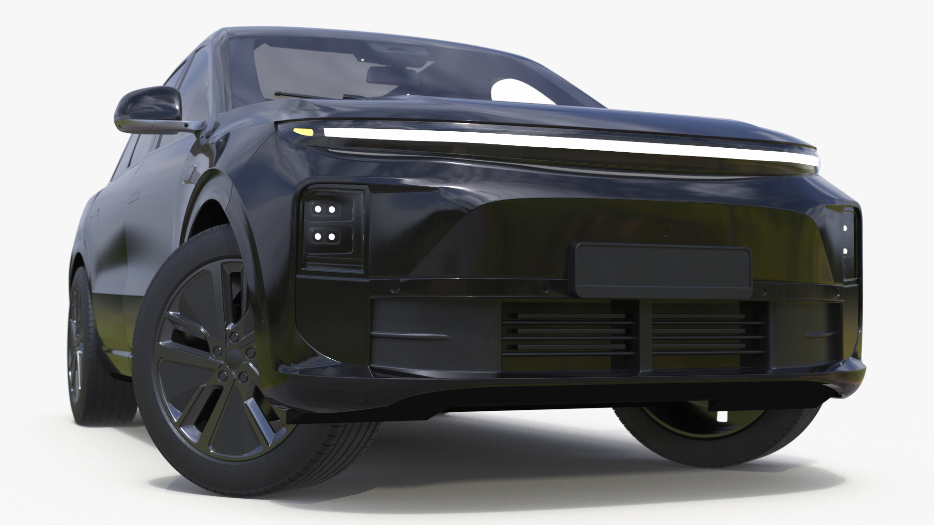 3D model CUV Obsidian Black Rigged