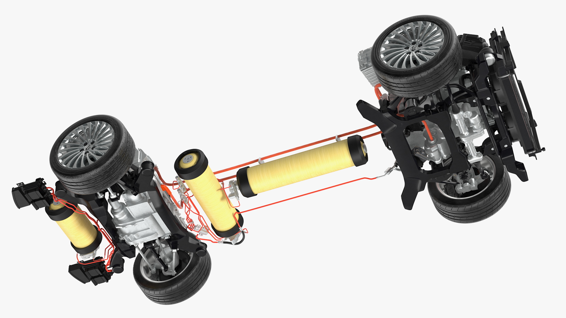 3D Toyota Mirai Hydrogen Fuel Cell System model