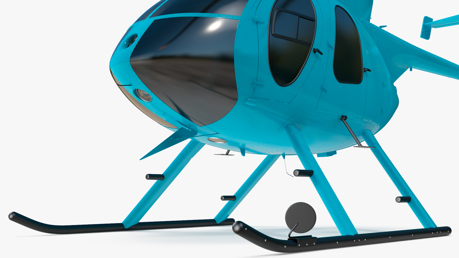 3D model Light Helicopter Exterior Only