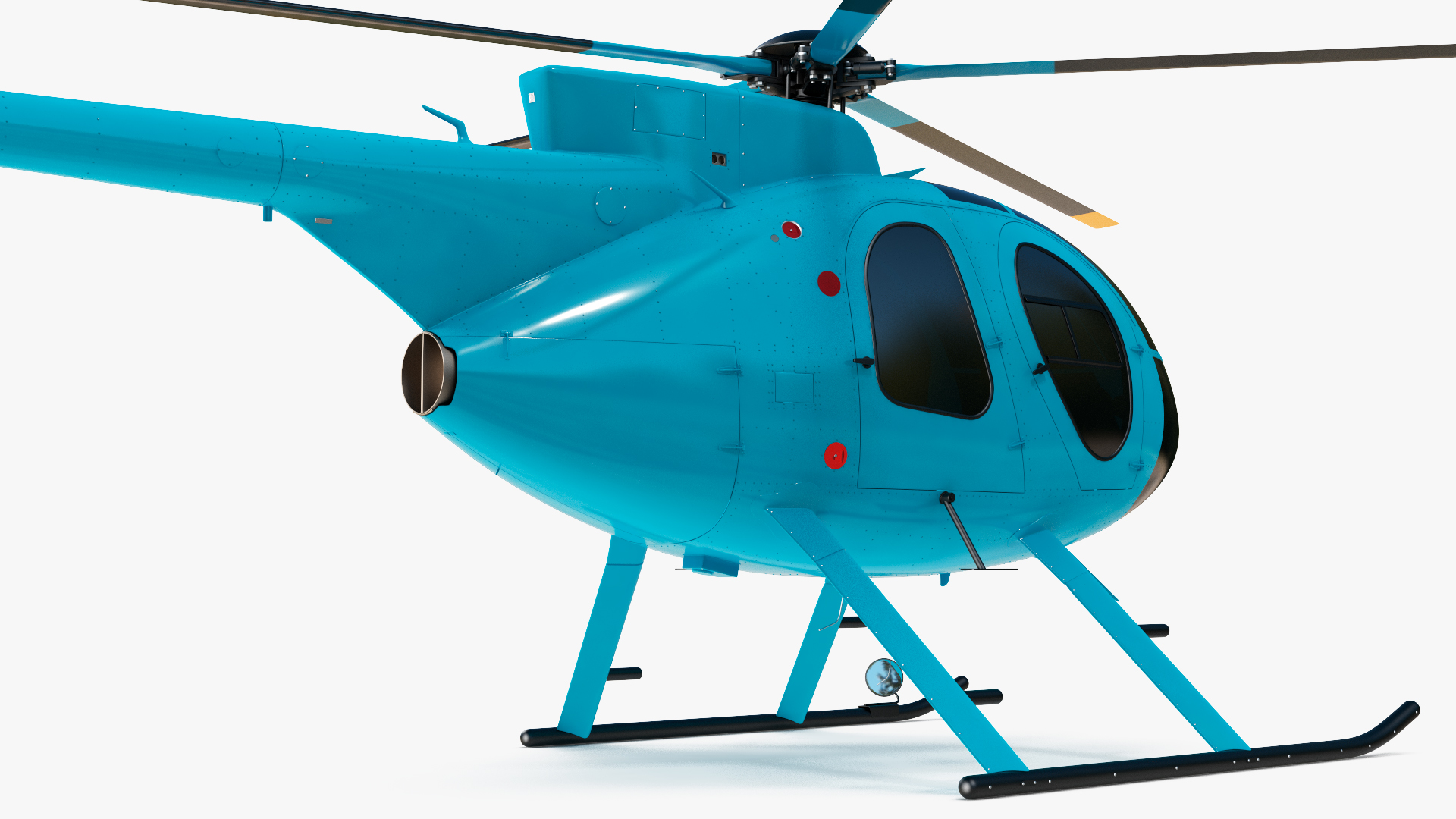 3D model Light Helicopter Exterior Only