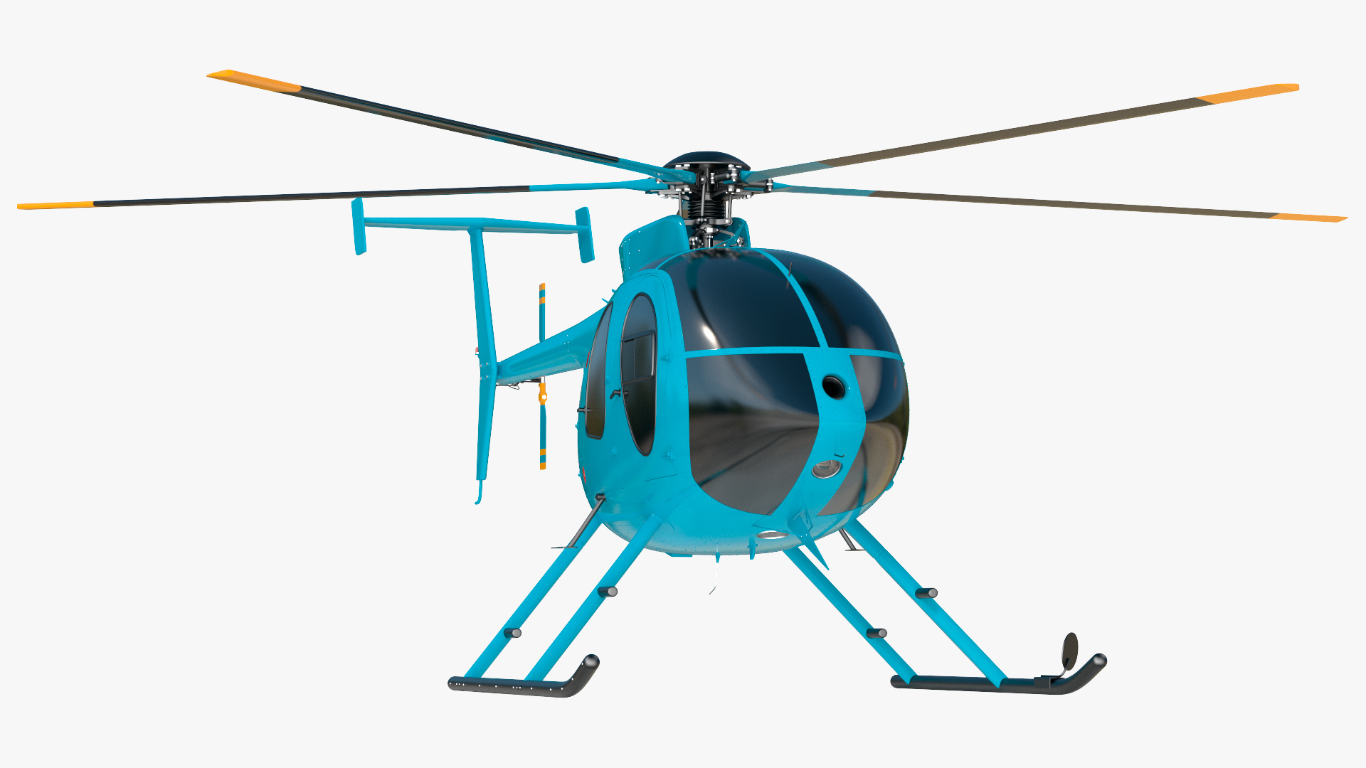 3D model Light Helicopter Exterior Only