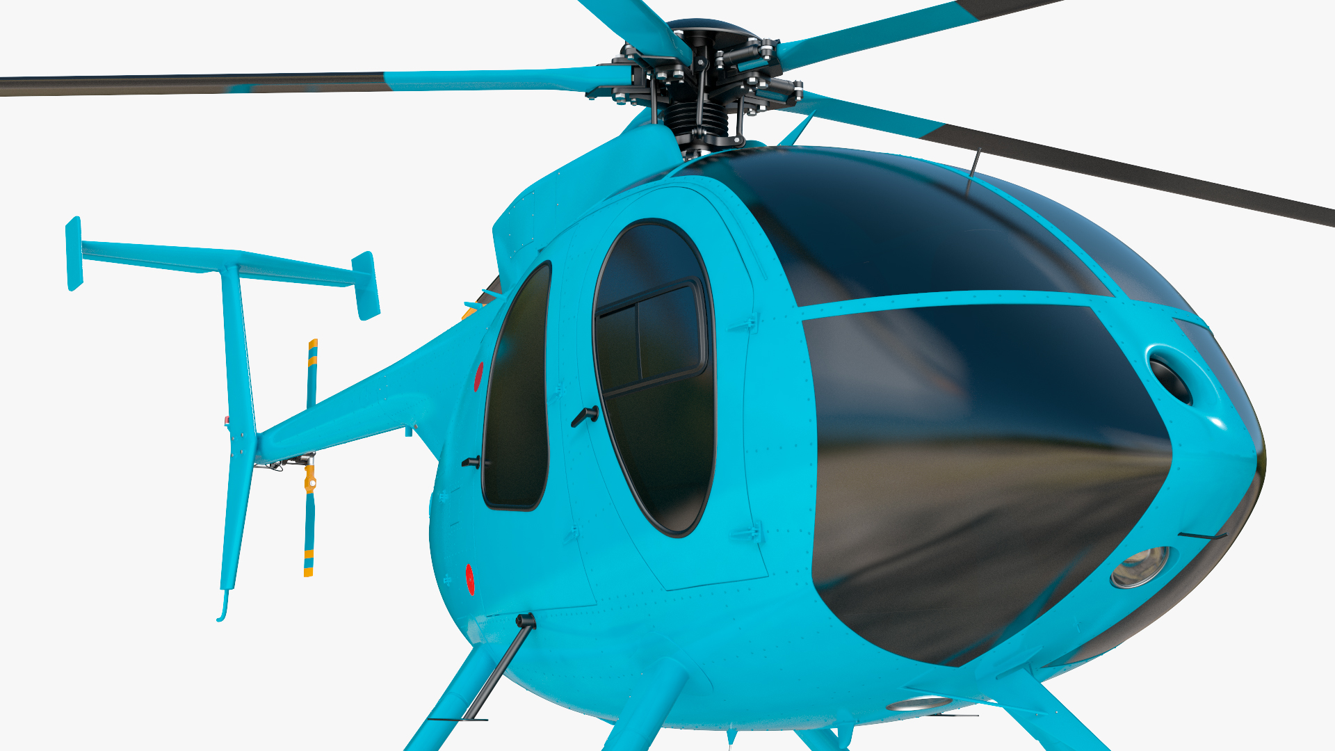 3D model Light Helicopter Exterior Only