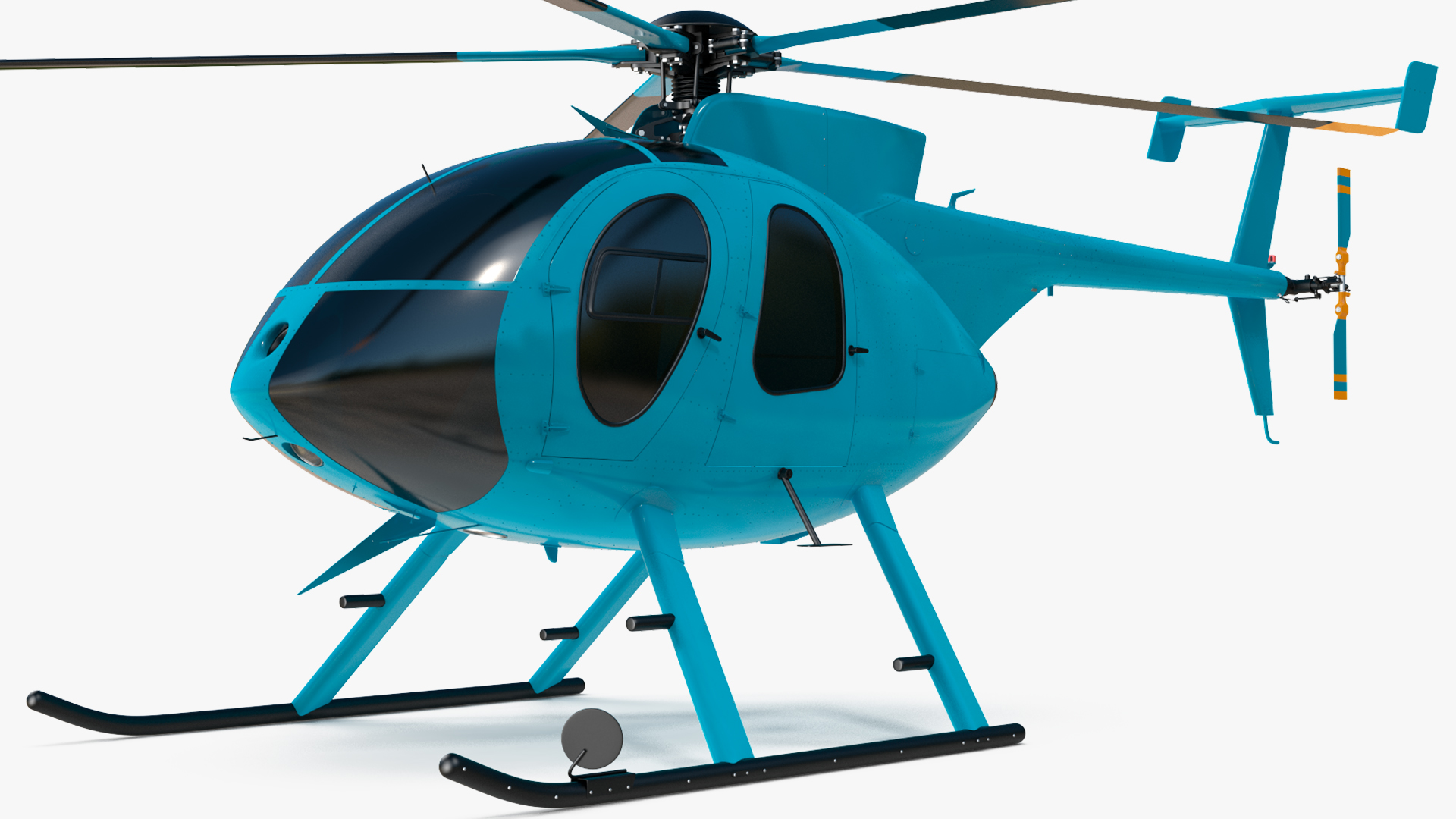 3D model Light Helicopter Exterior Only