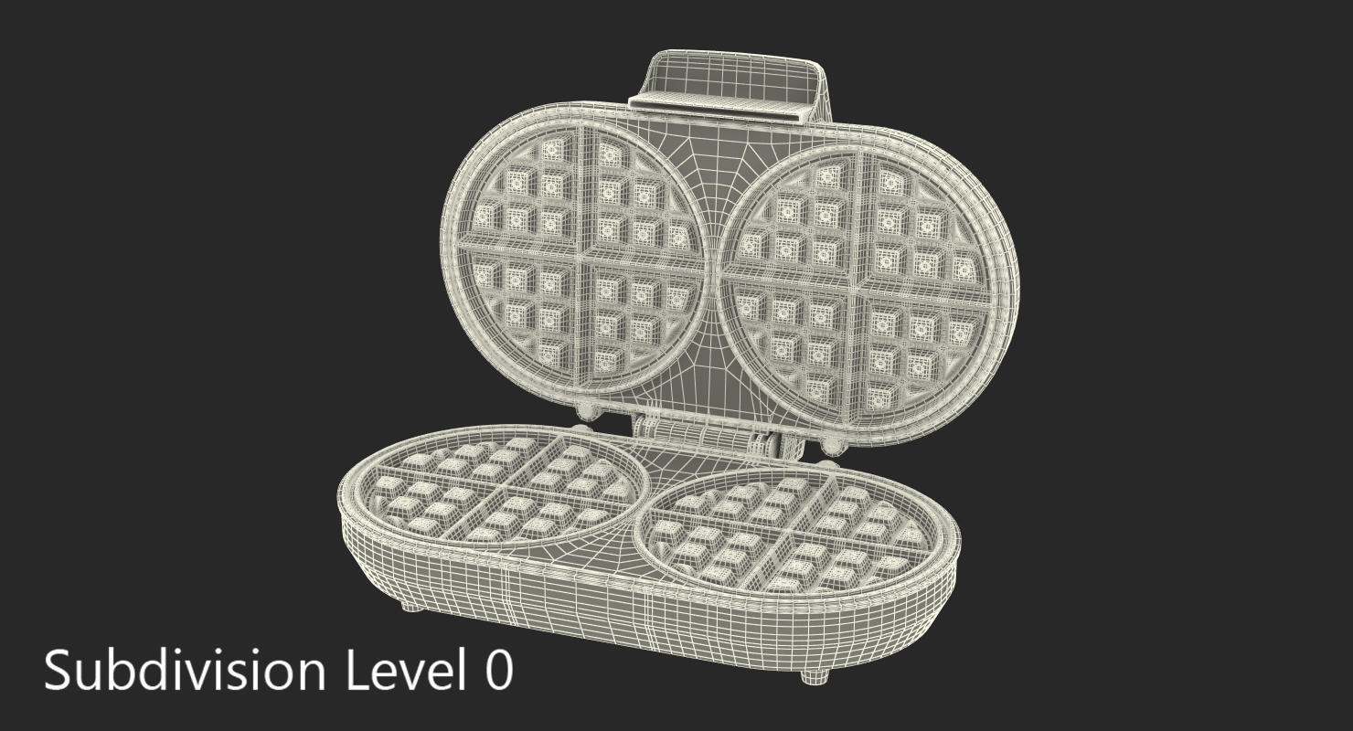 Double Waffle Maker 3D model