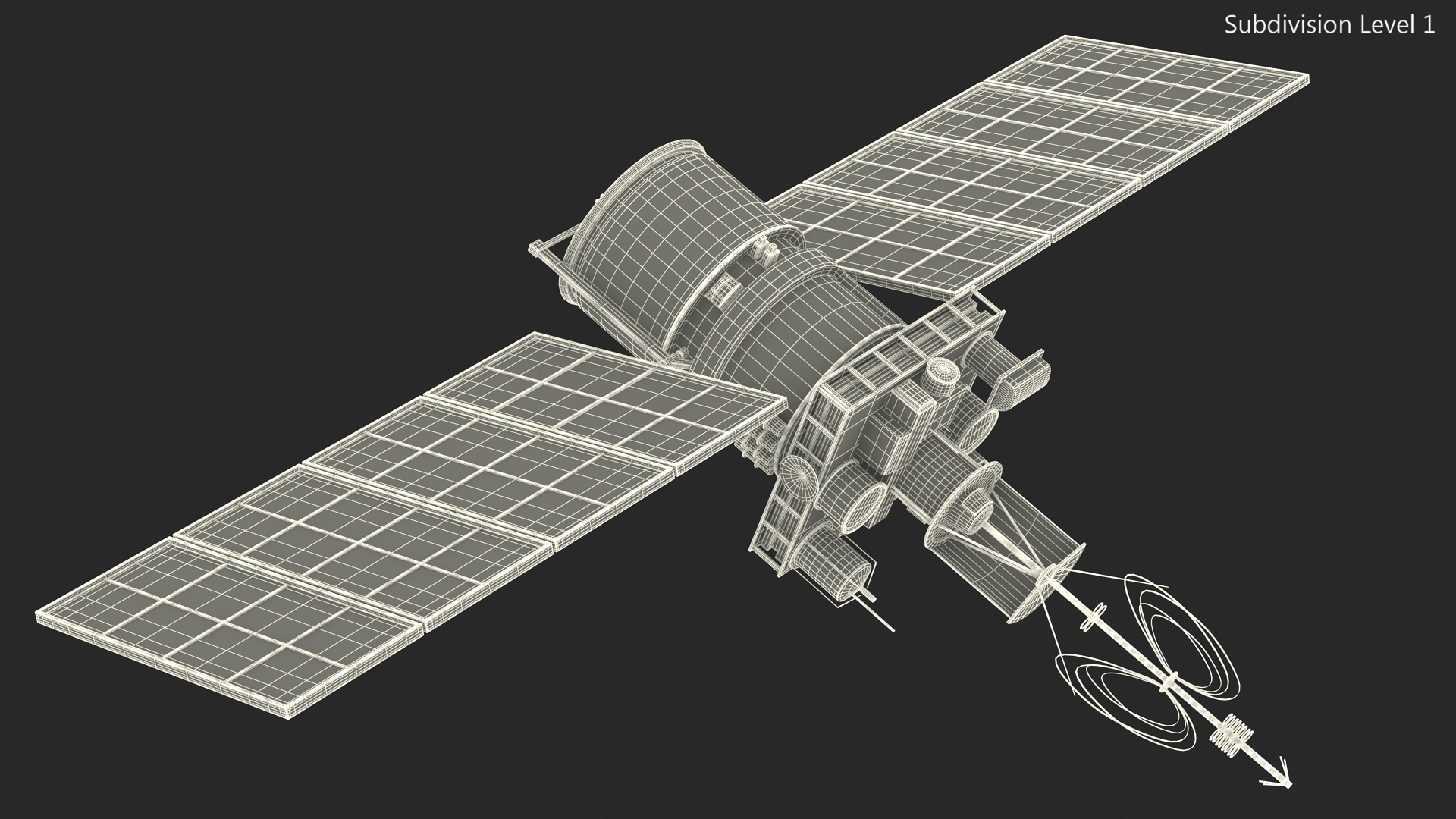 Meteor 3M Weather Observation Satellite 3D model