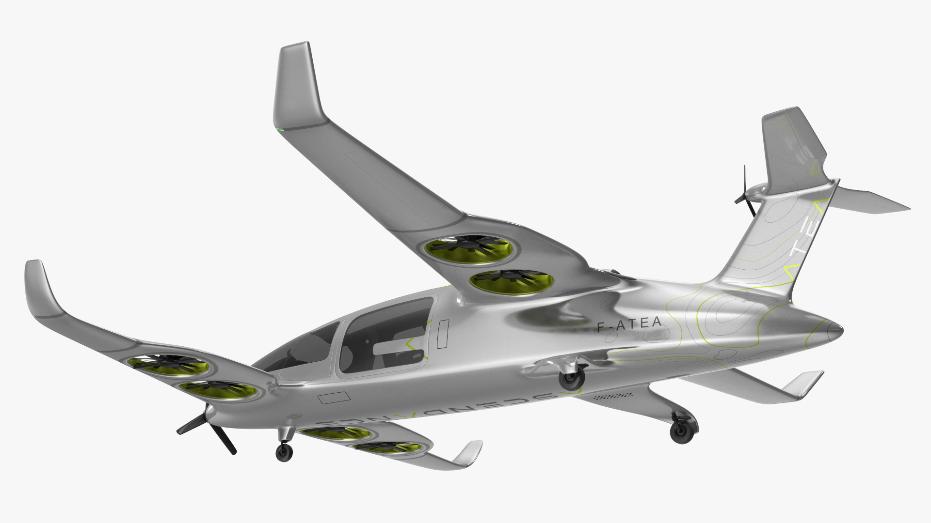 Atea eVTOL Silver 3D