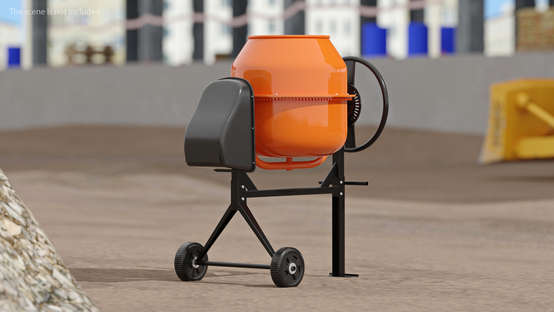 3D model Portable Electric Cement Mixer