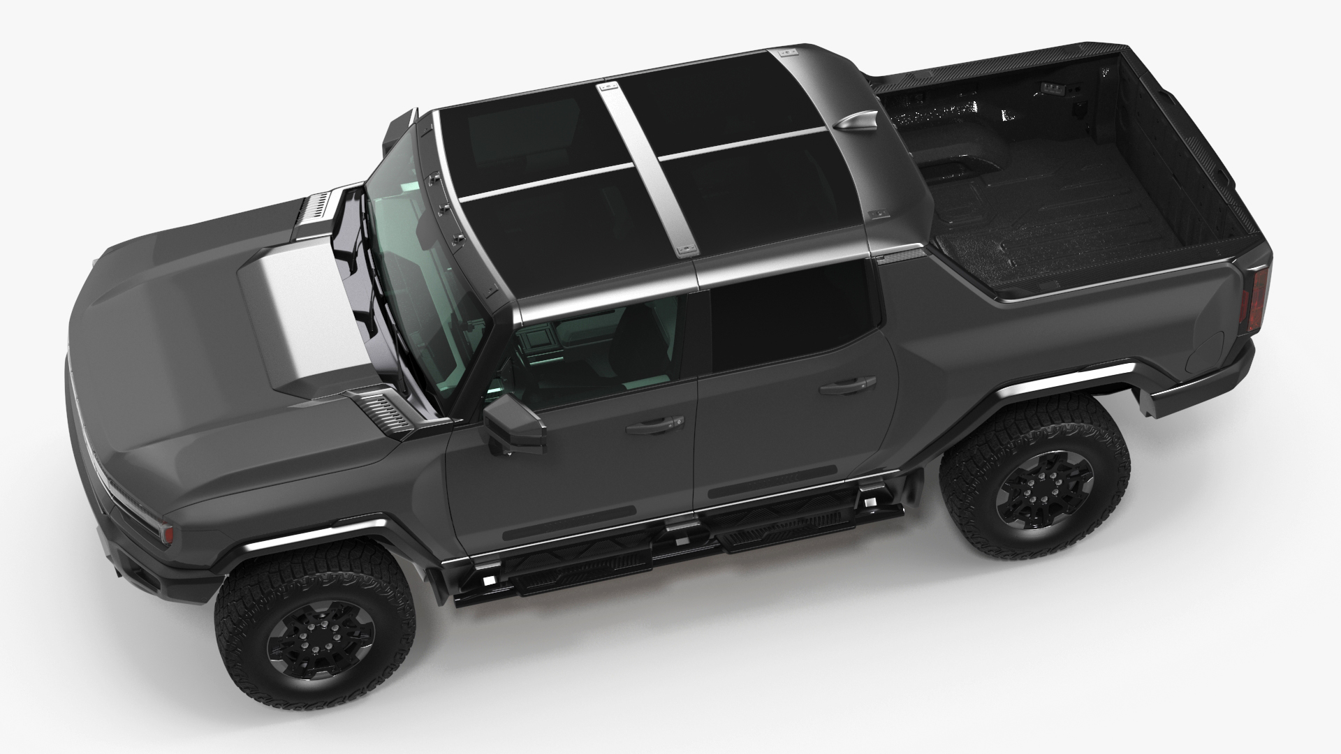 Pickup Truck with Gooseneck Trailer and Crossover 3D model