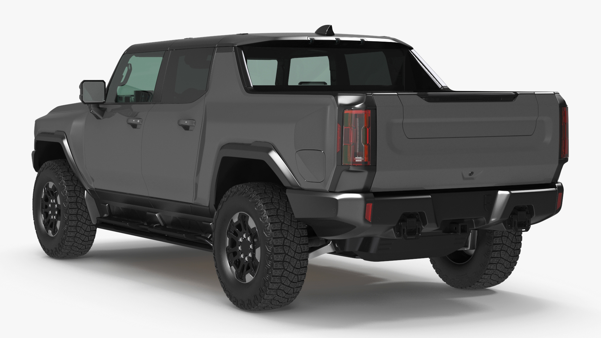 Pickup Truck with Gooseneck Trailer and Crossover 3D model