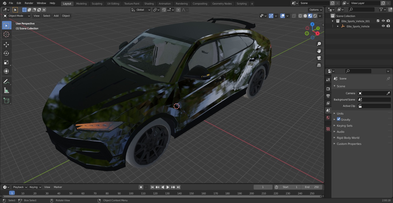 3D model Elite Sports Vehicle