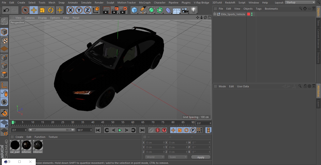 3D model Elite Sports Vehicle