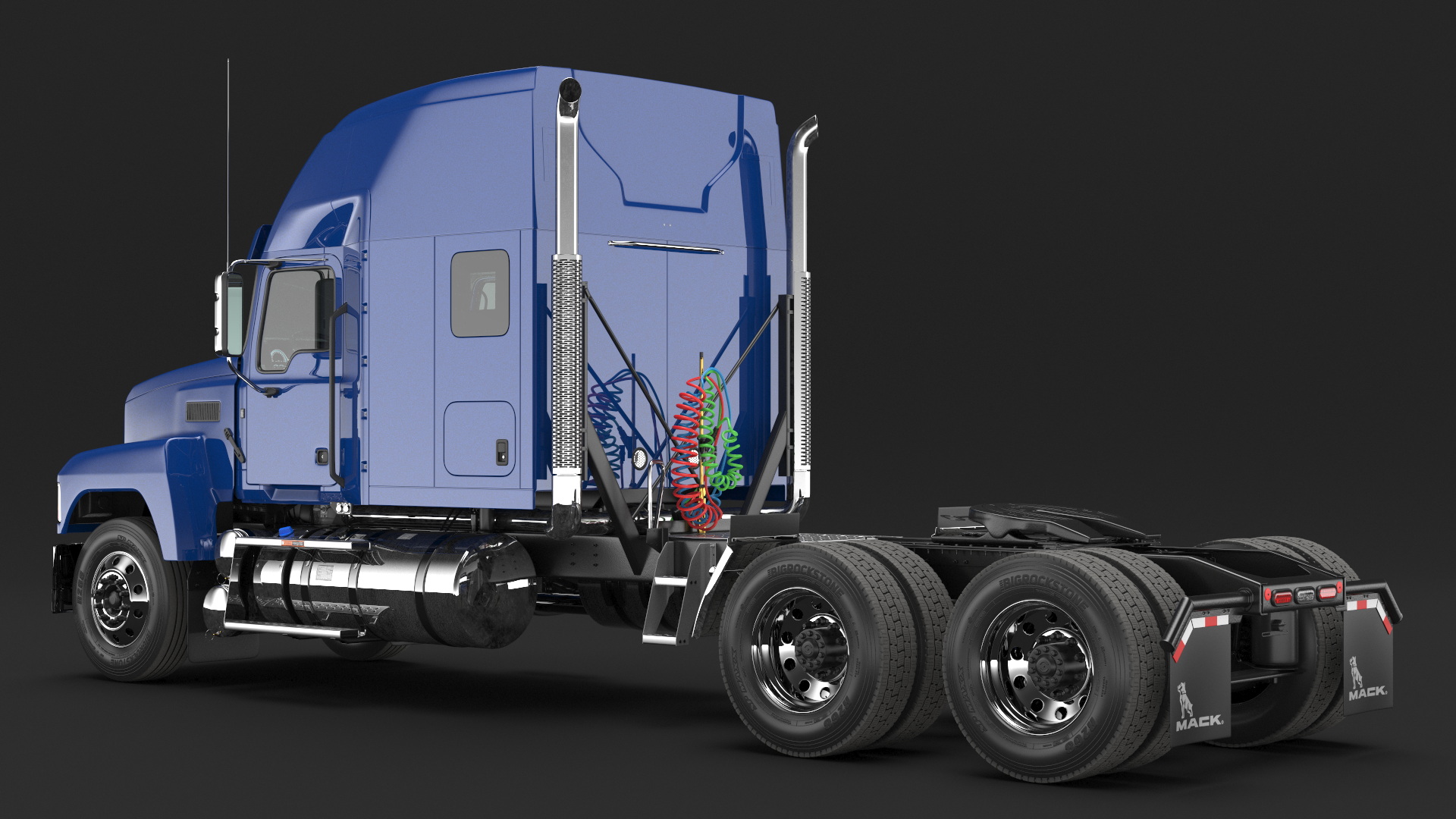 Mack Tractor 2025 Blue 3D