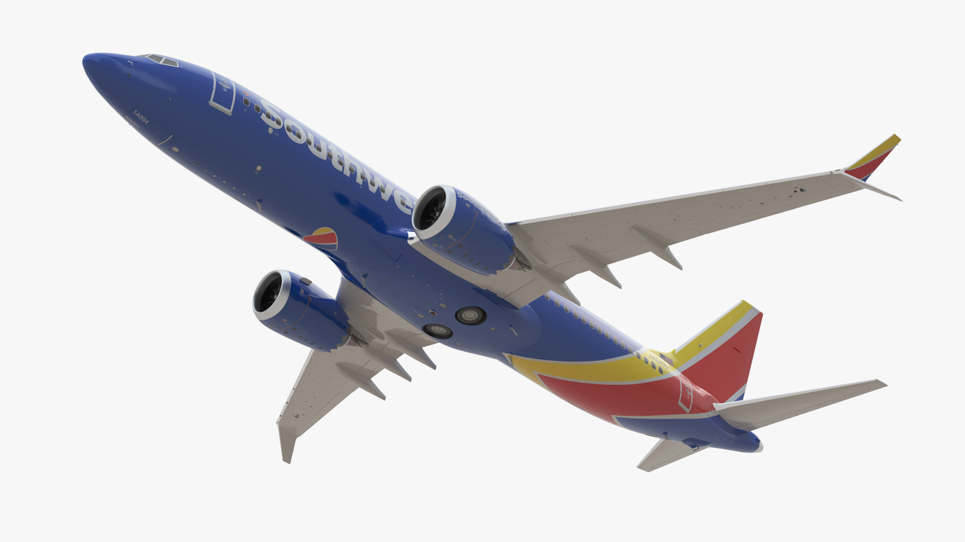 3D model Southwest Airlines Boeing 737 MAX 8 in Flying