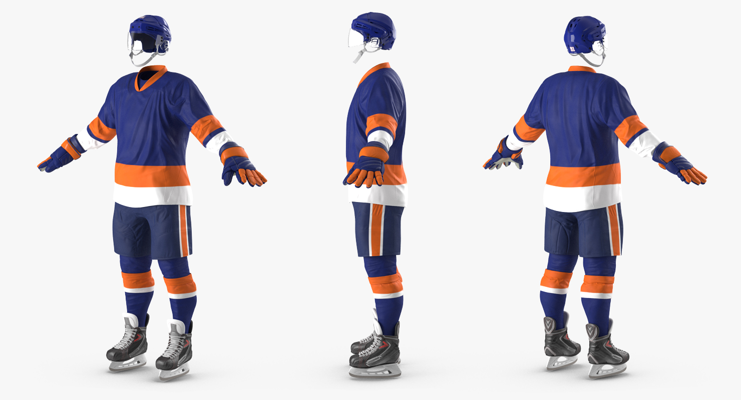 3D Hockey Player Generic 4 model