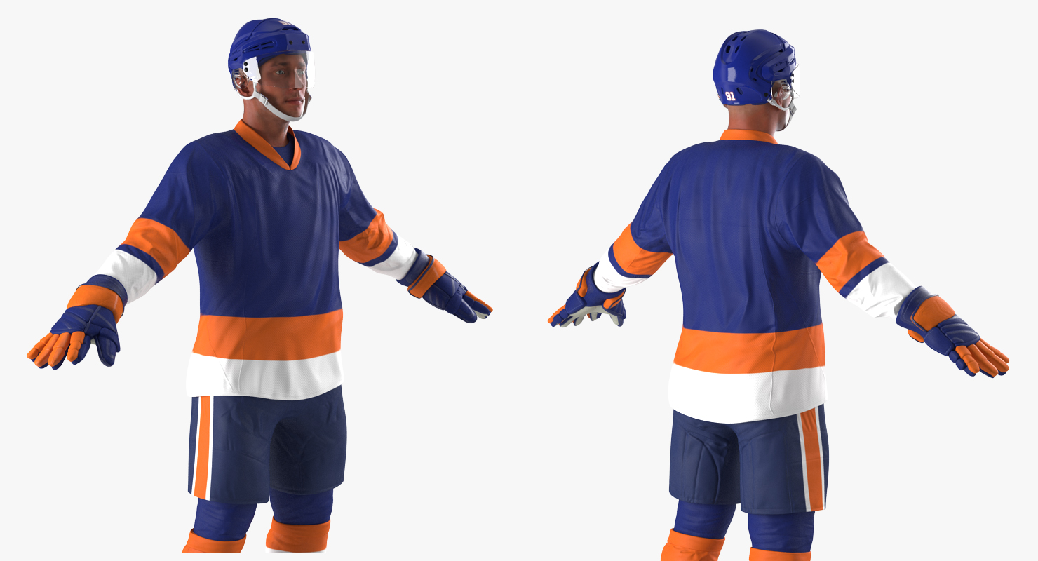 3D Hockey Player Generic 4 model