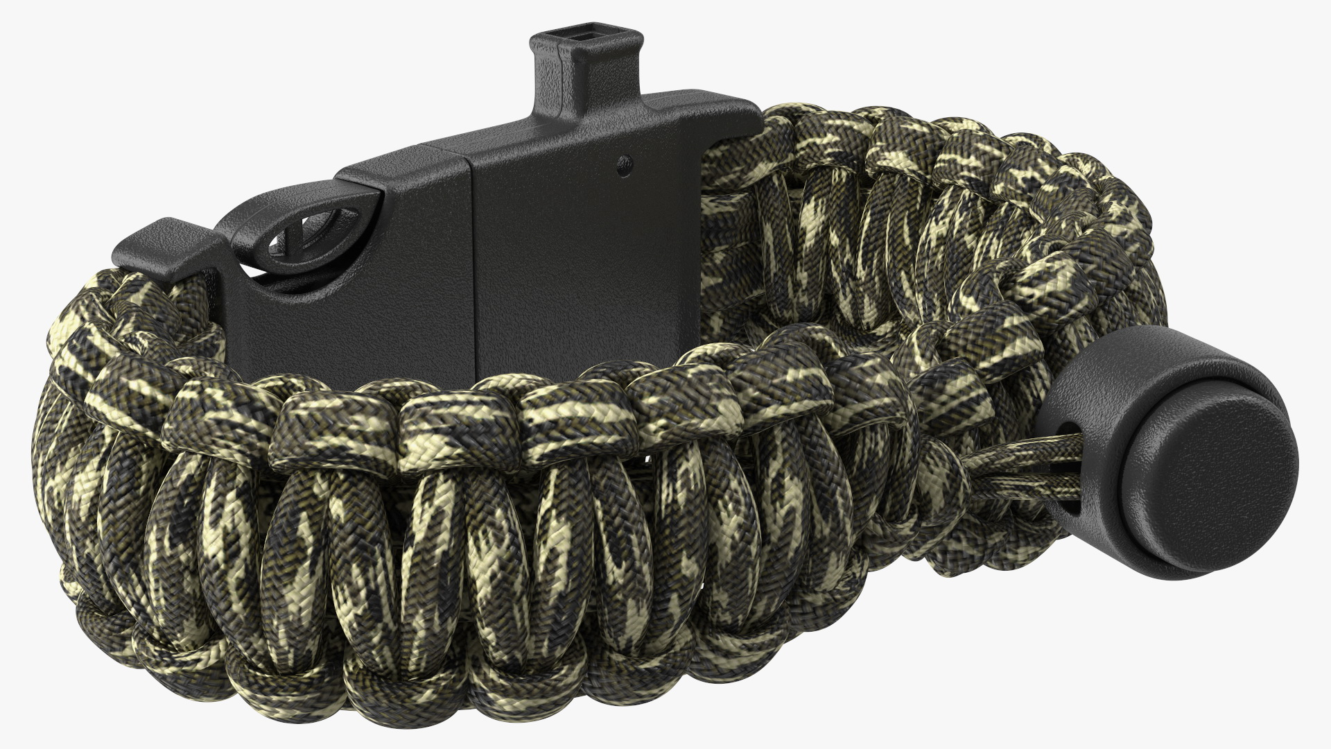 3D Paracord Survival Bracelet Camo