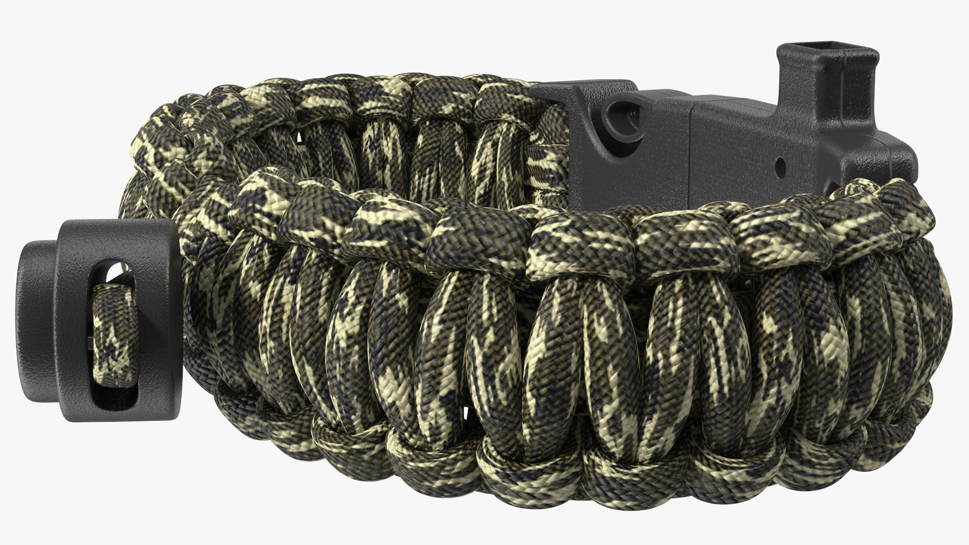 3D Paracord Survival Bracelet Camo