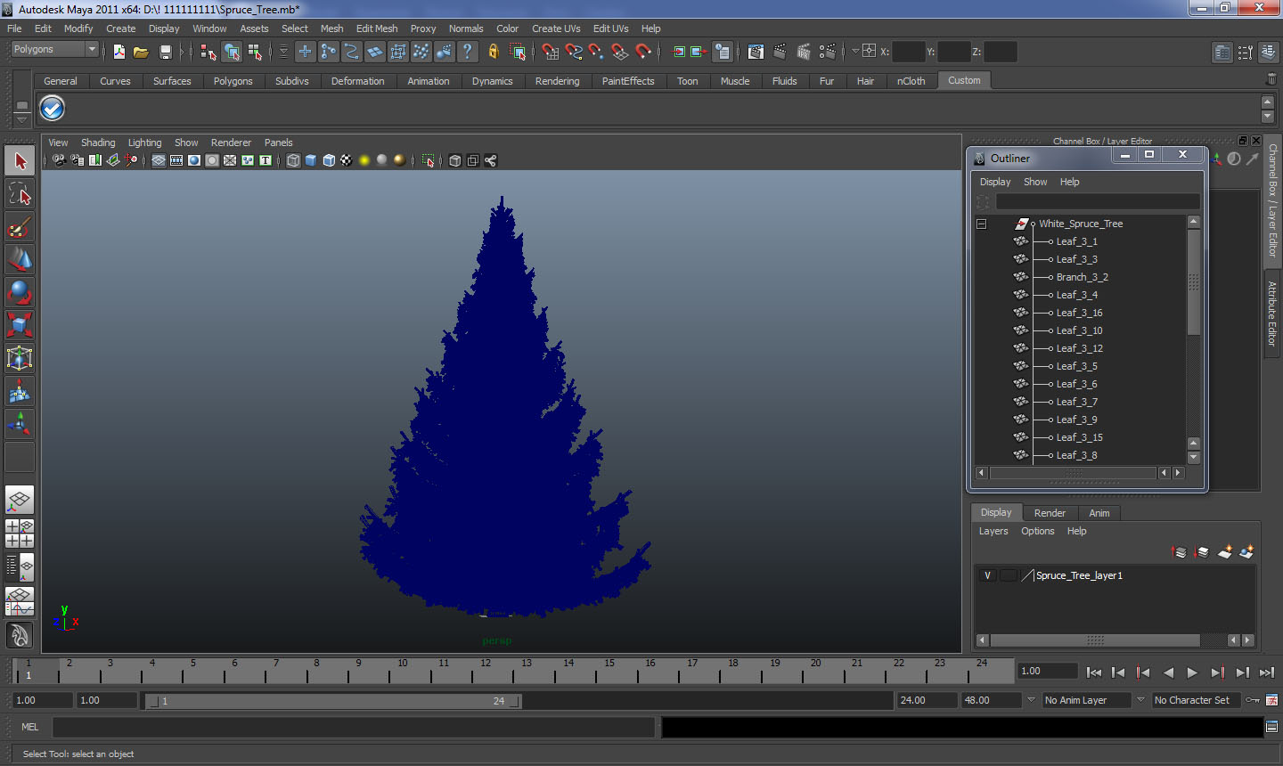 White Spruce Tree 3D