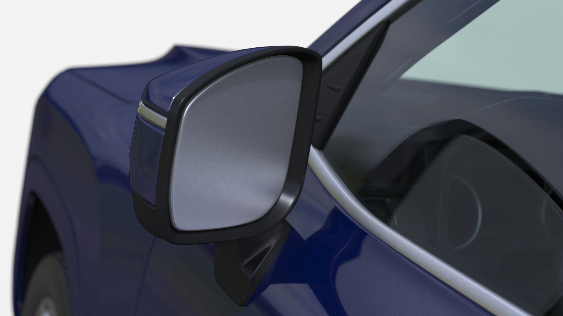 3D model Dark Blue  SUV Simplified