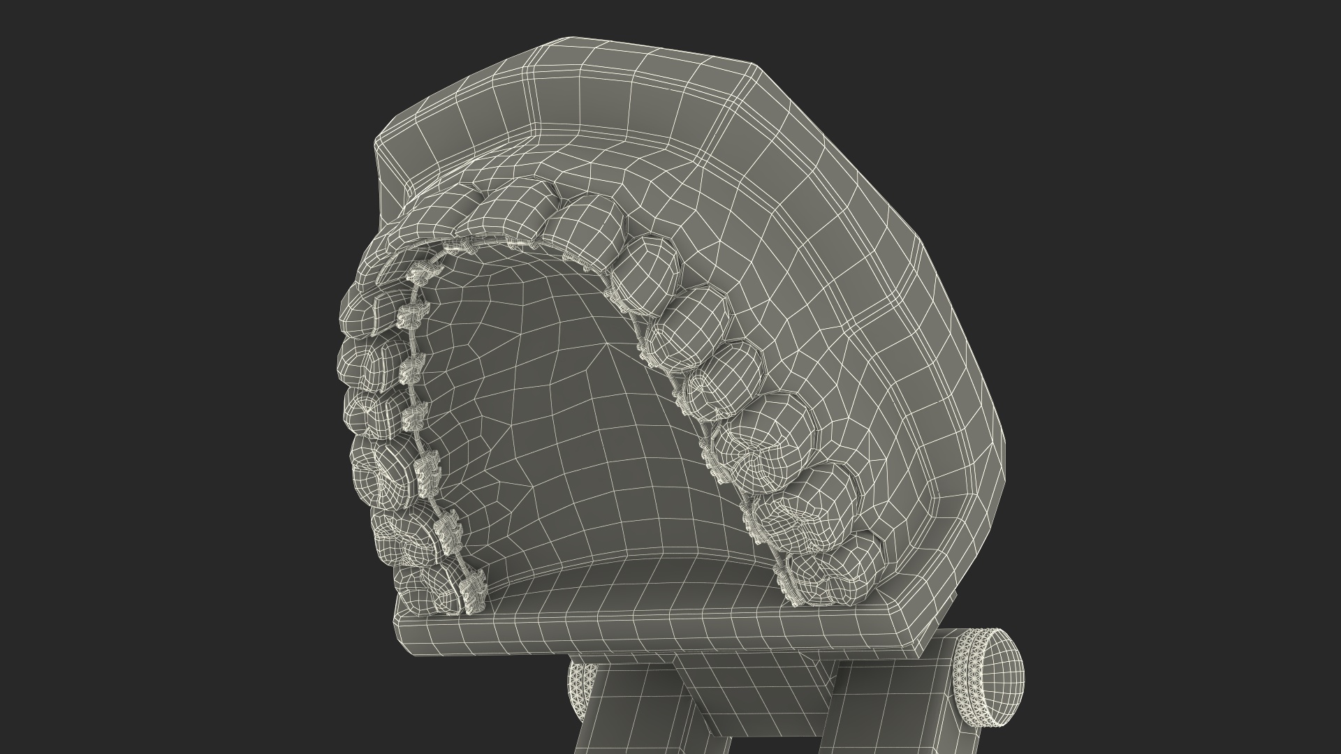 3D Lingual Braces on Typodont Teeth Model model