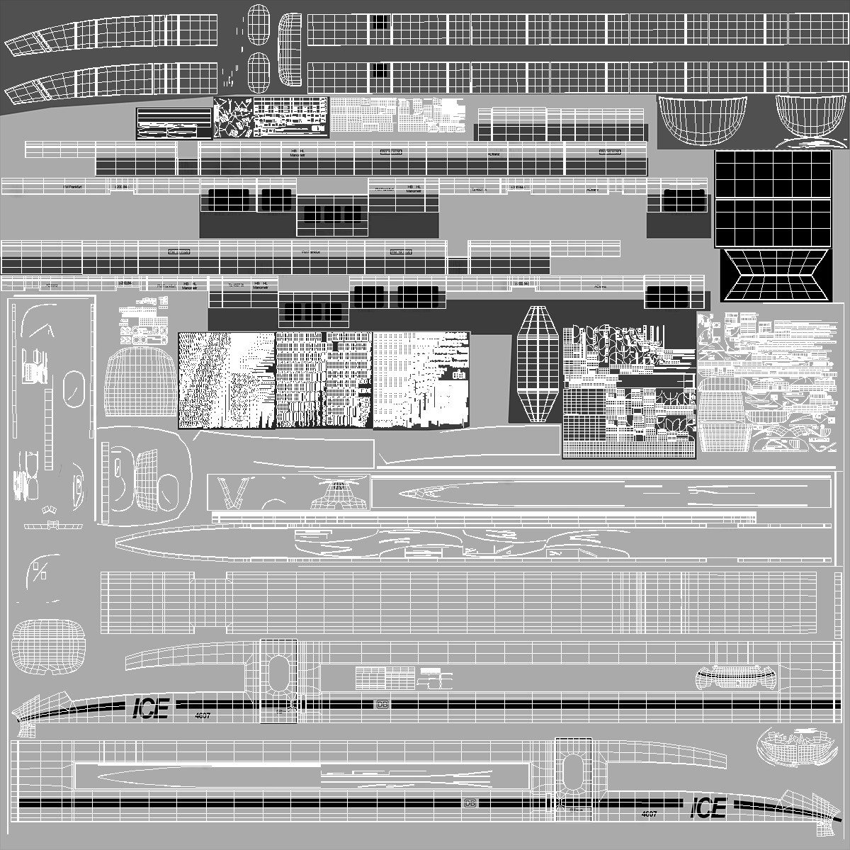 3D Train Rails and Train