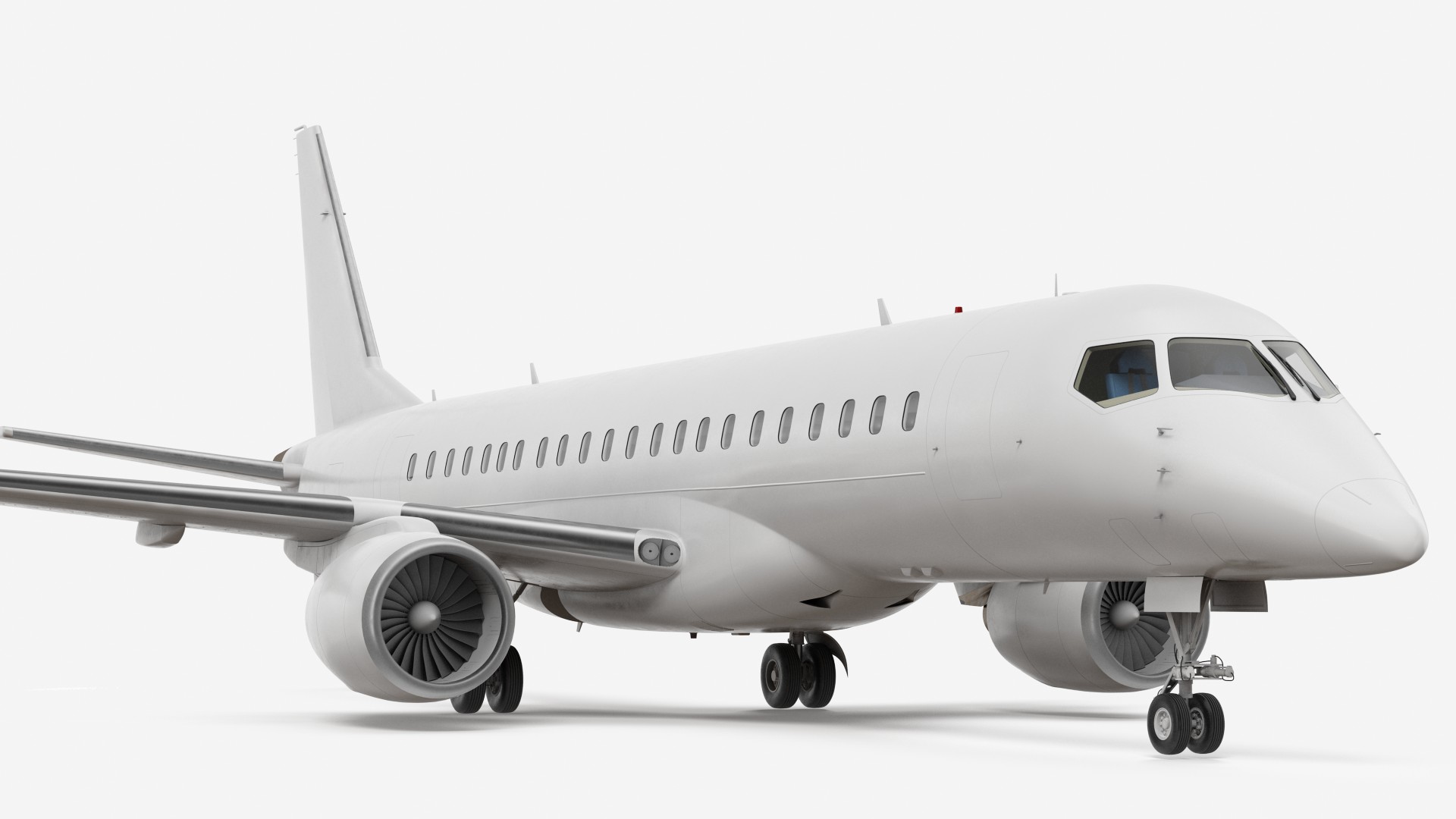 Regional Jet Rigged 3D model