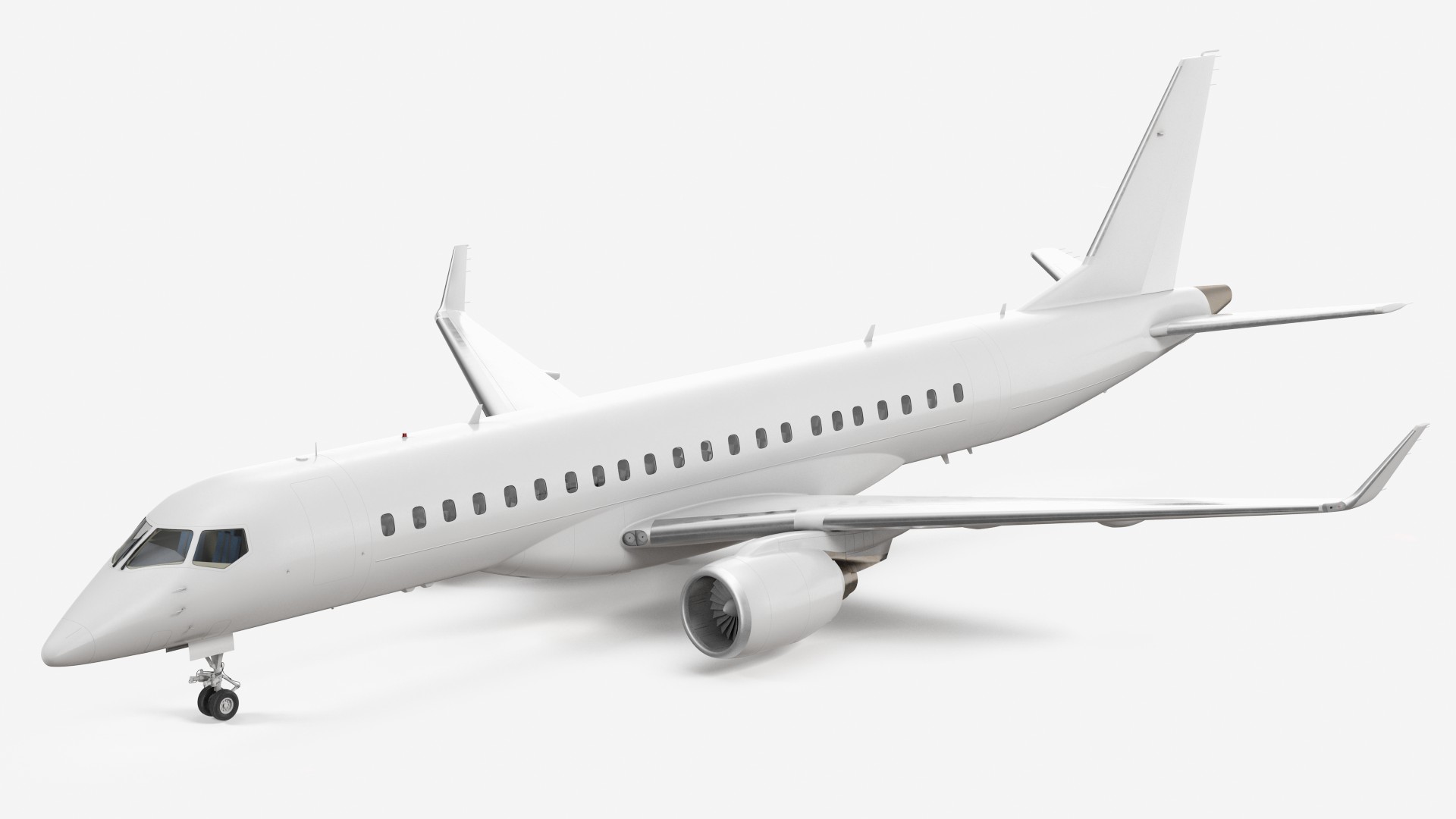 Regional Jet Rigged 3D model