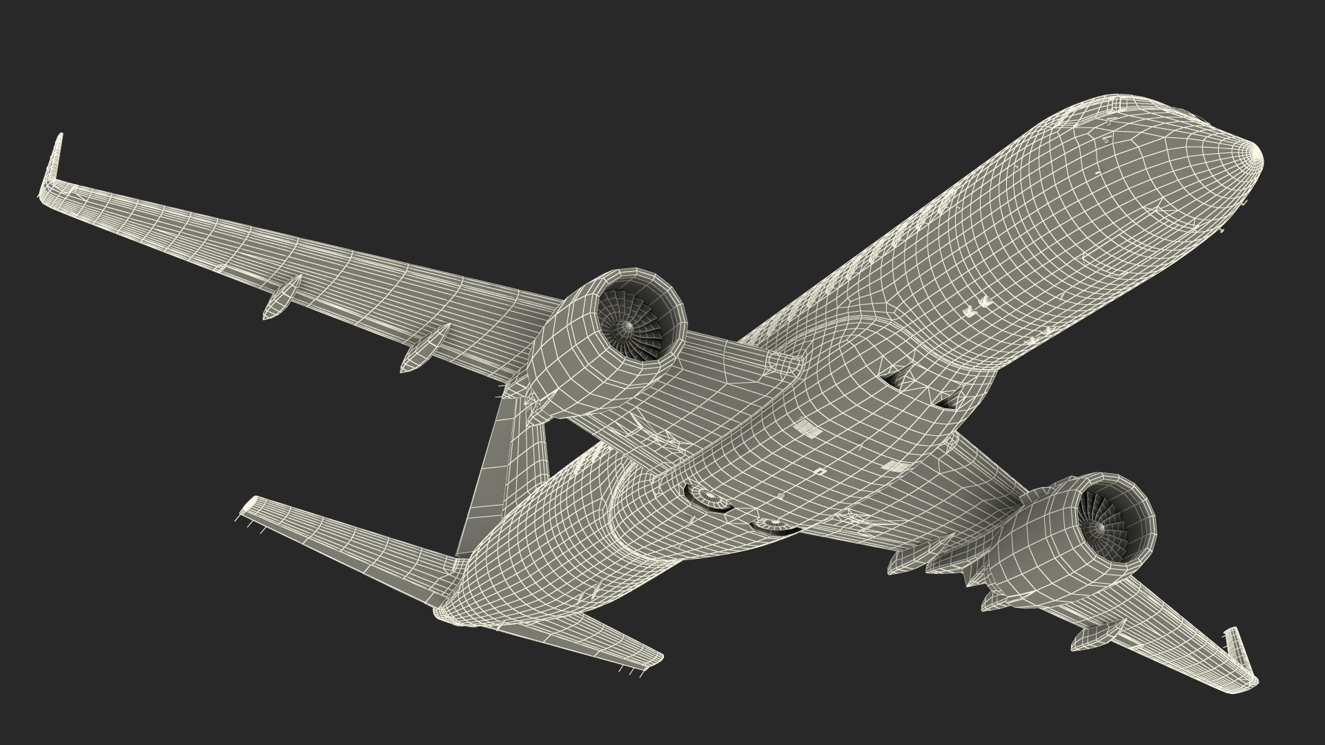 Regional Jet Rigged 3D model