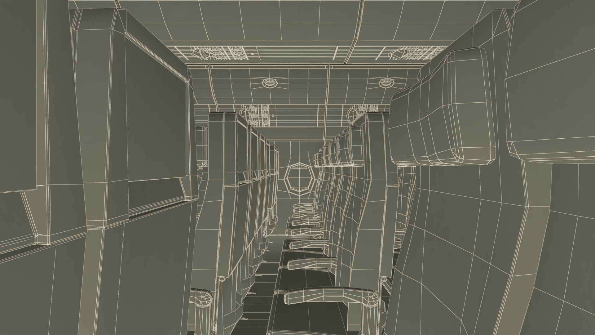 3D Aeroplane Interior model