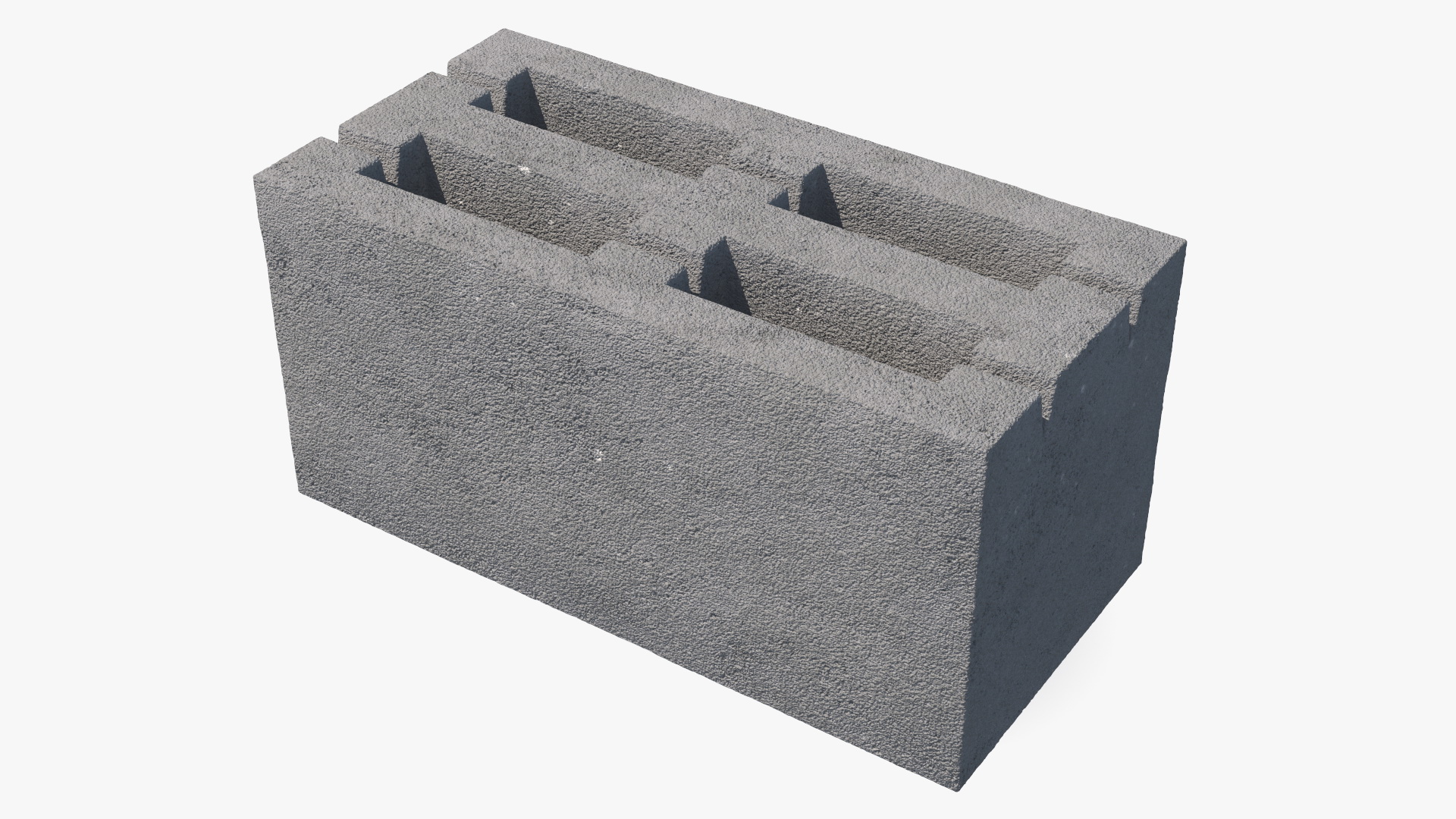 3D Expanded Clay Concrete Block 4 Slots