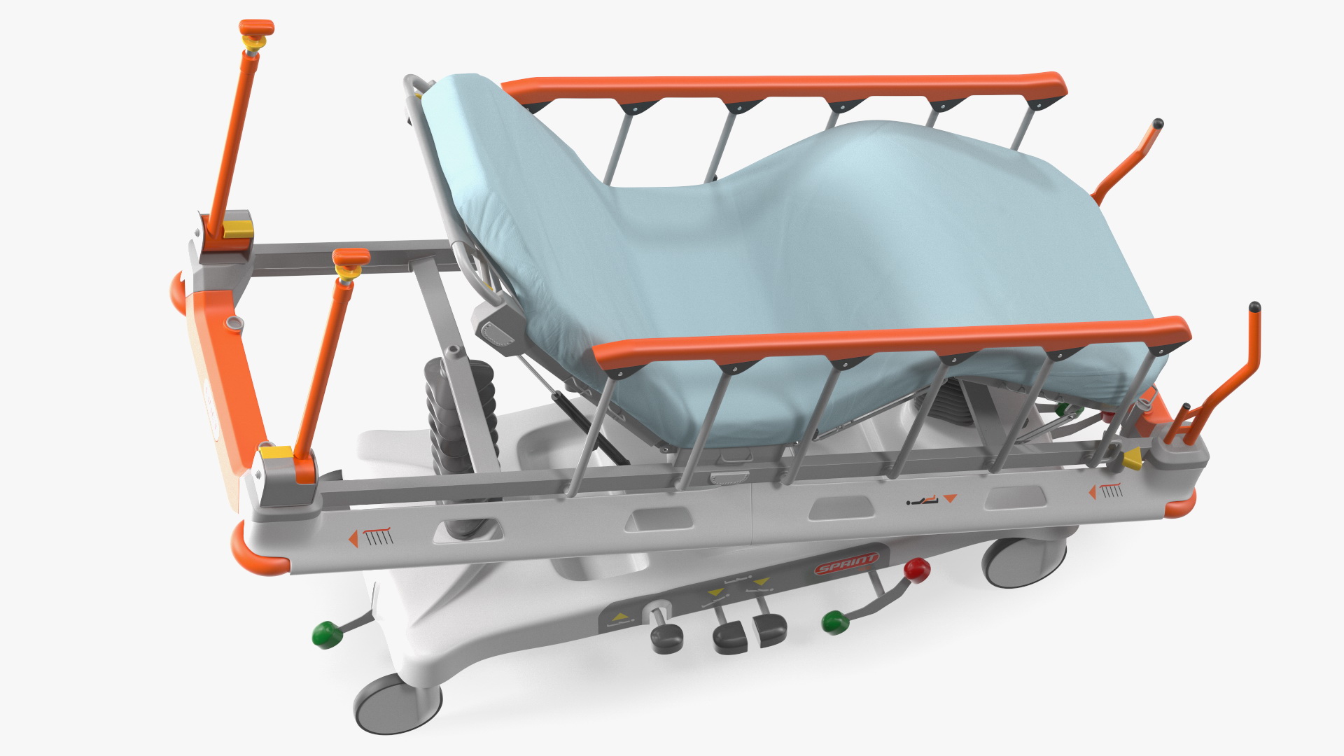 Emergency Stretcher Trolley Linet Sprint 100 3D model