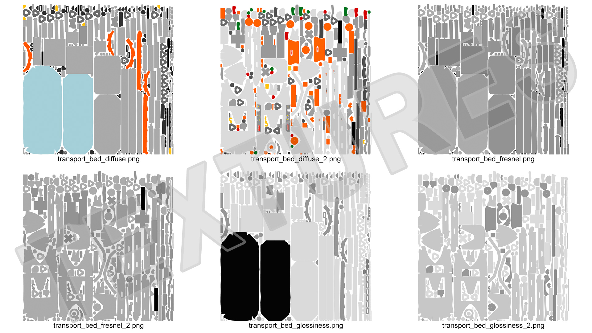 Emergency Stretcher Trolley Linet Sprint 100 3D model