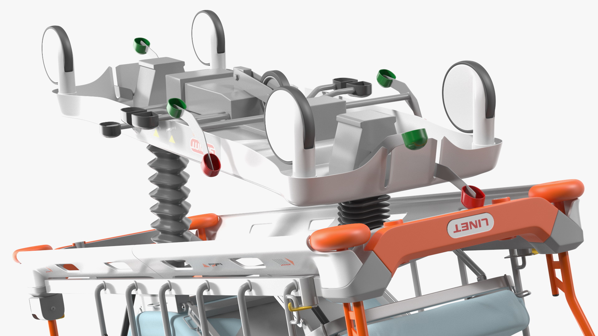 Emergency Stretcher Trolley Linet Sprint 100 3D model