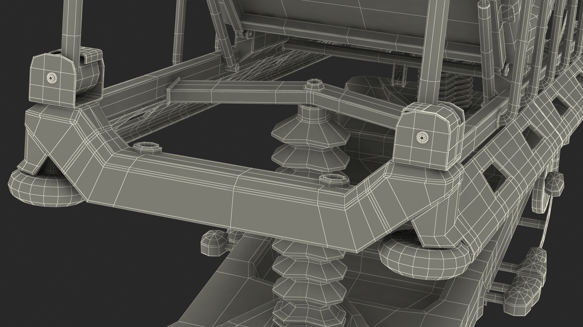 Emergency Stretcher Trolley Linet Sprint 100 3D model