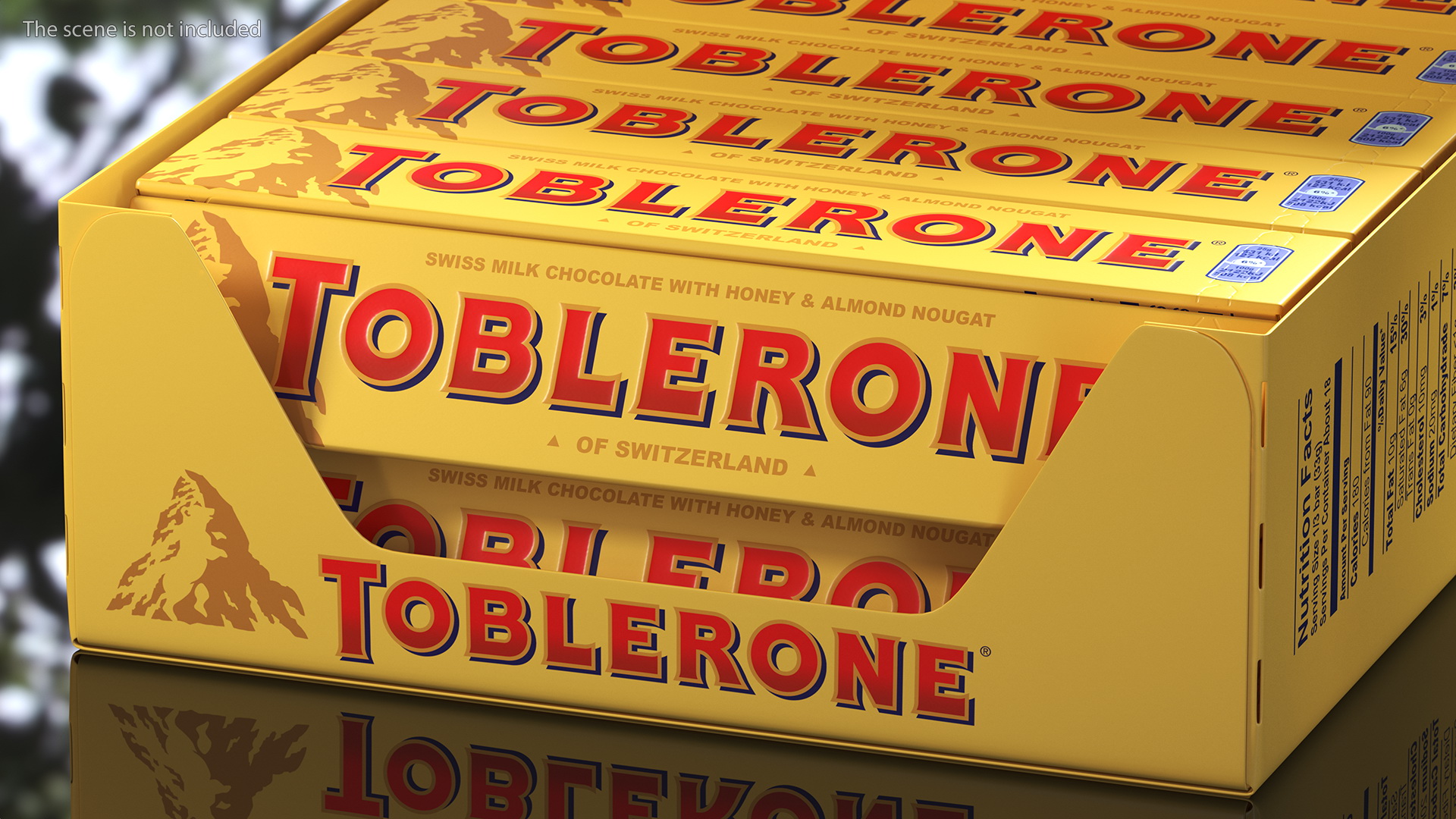 Toblerone Milk Chocolates Box 3D model