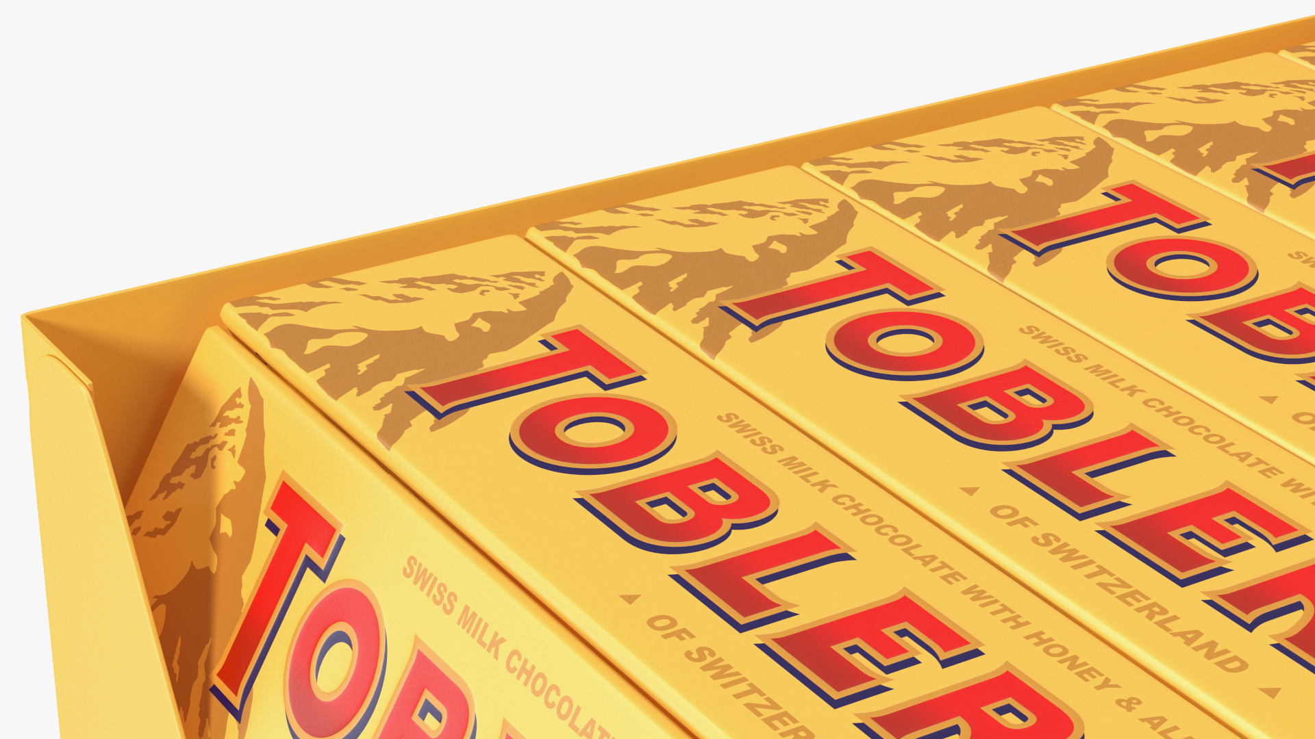 Toblerone Milk Chocolates Box 3D model