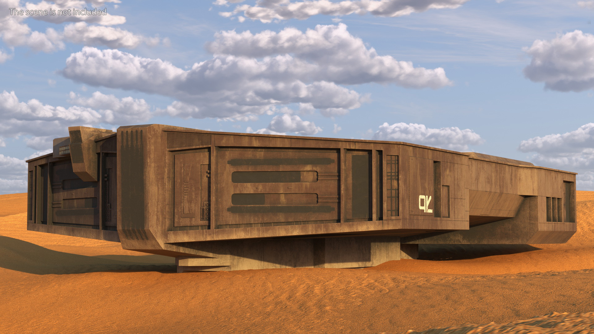 Futuristic Cargo Body of Desert Trawler 3D model