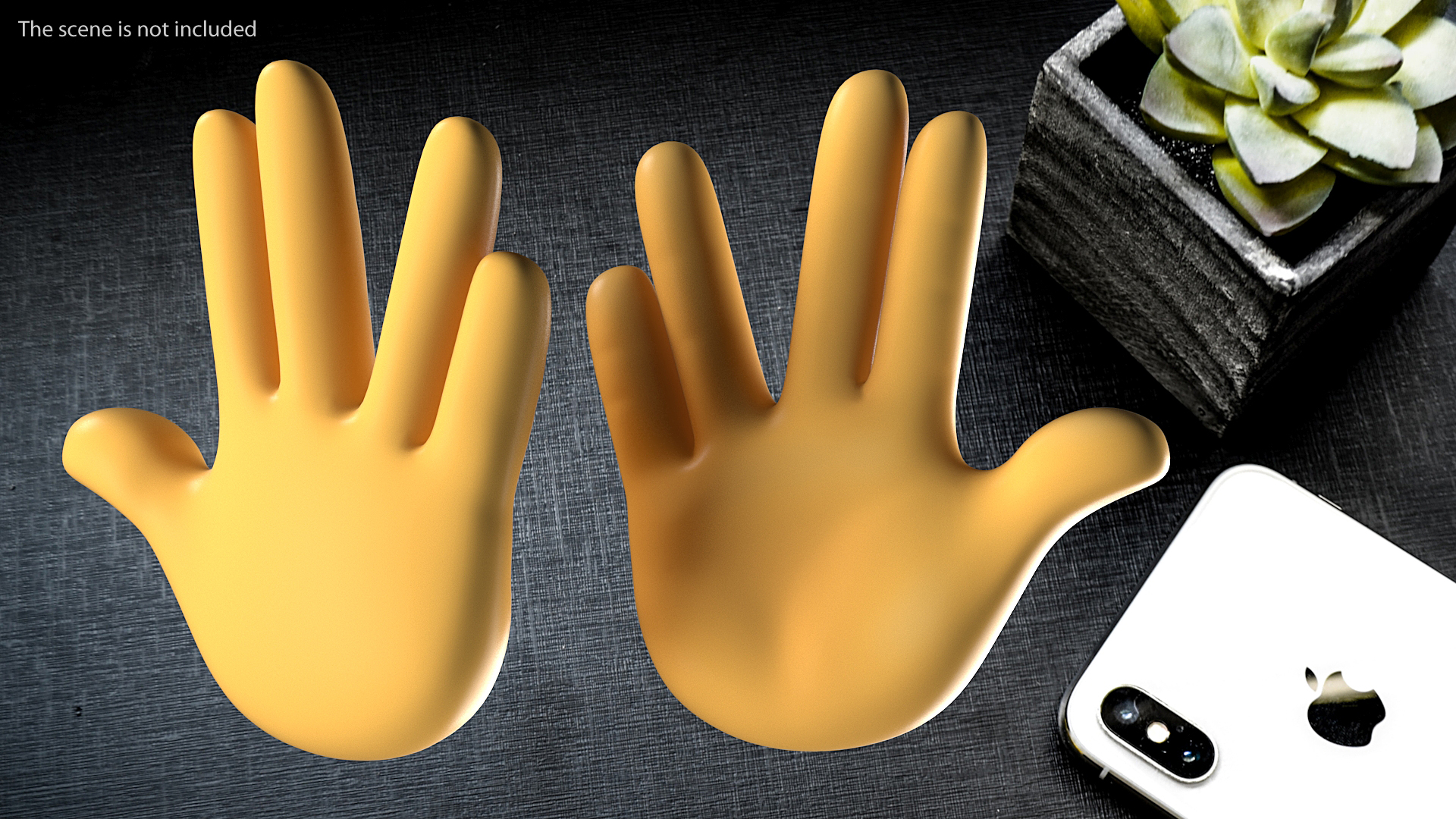 Vulcan Salute Emoji 3D model