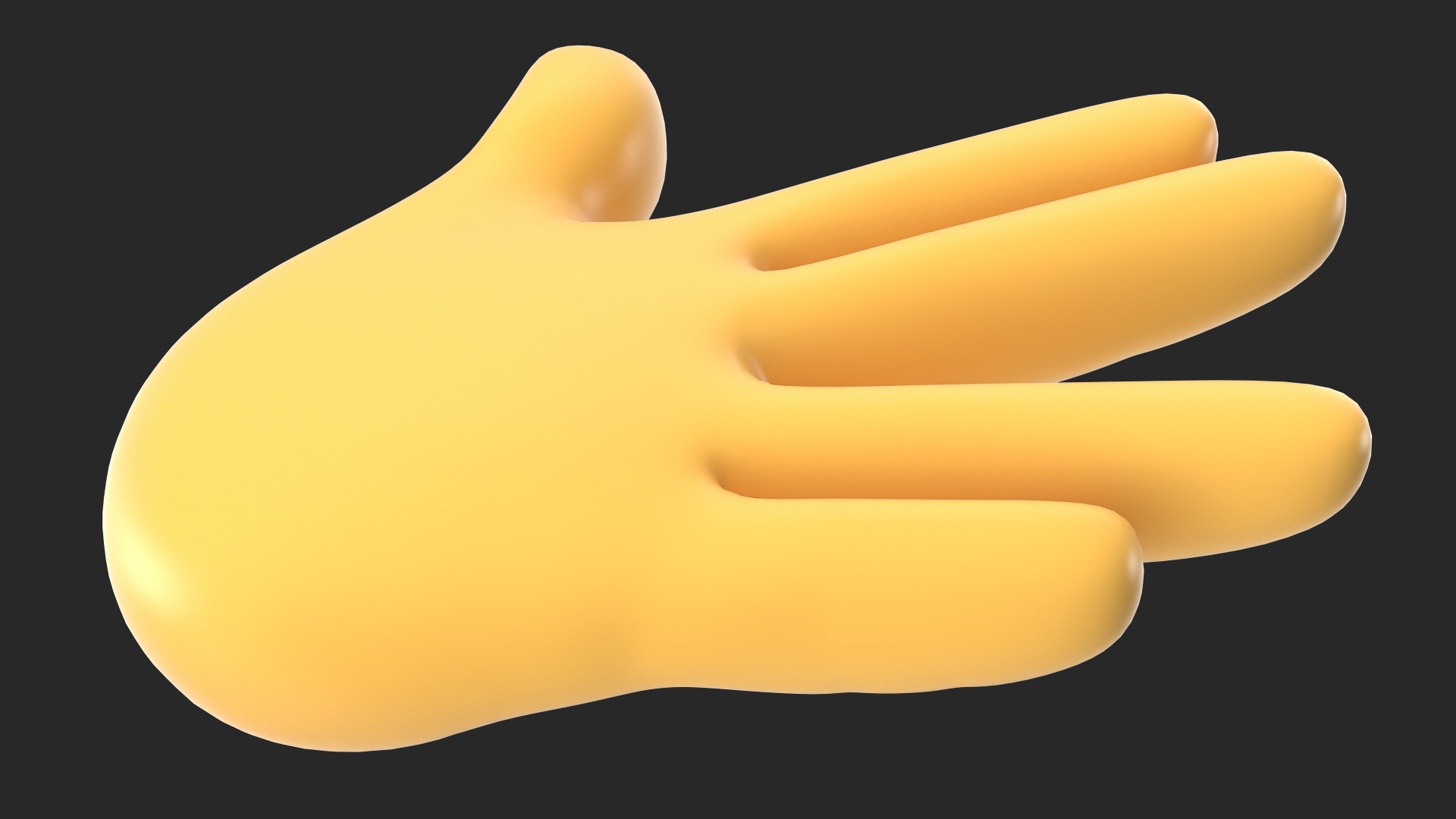 Vulcan Salute Emoji 3D model