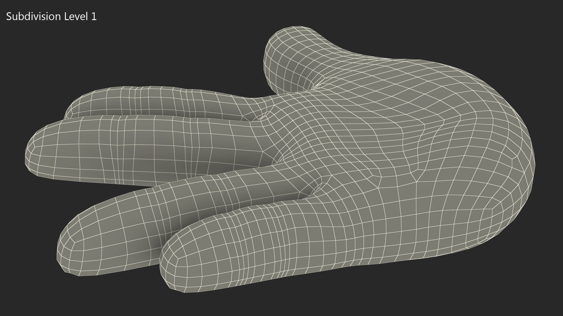 Vulcan Salute Emoji 3D model