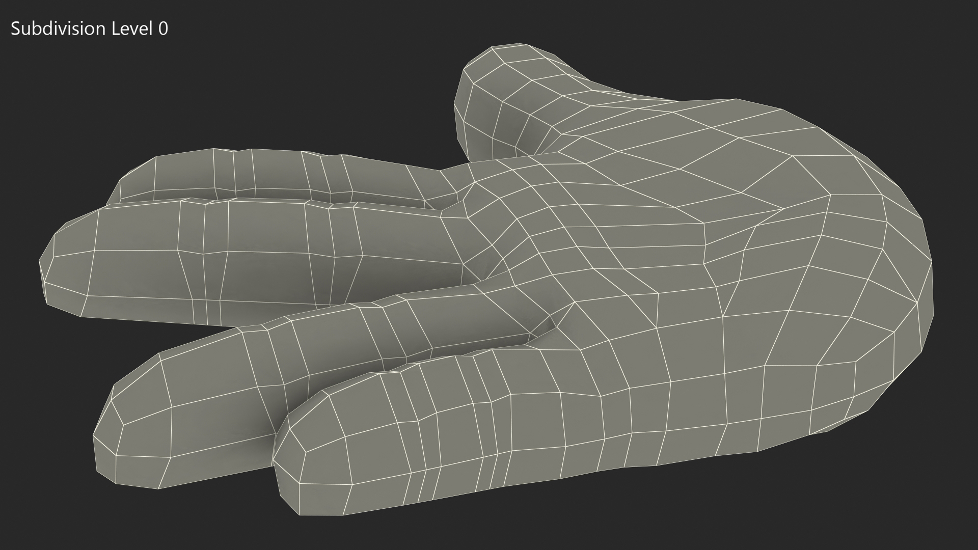 Vulcan Salute Emoji 3D model